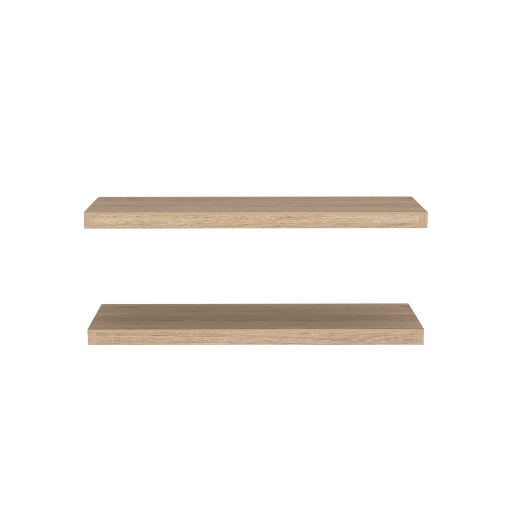 Light oak floating shelf