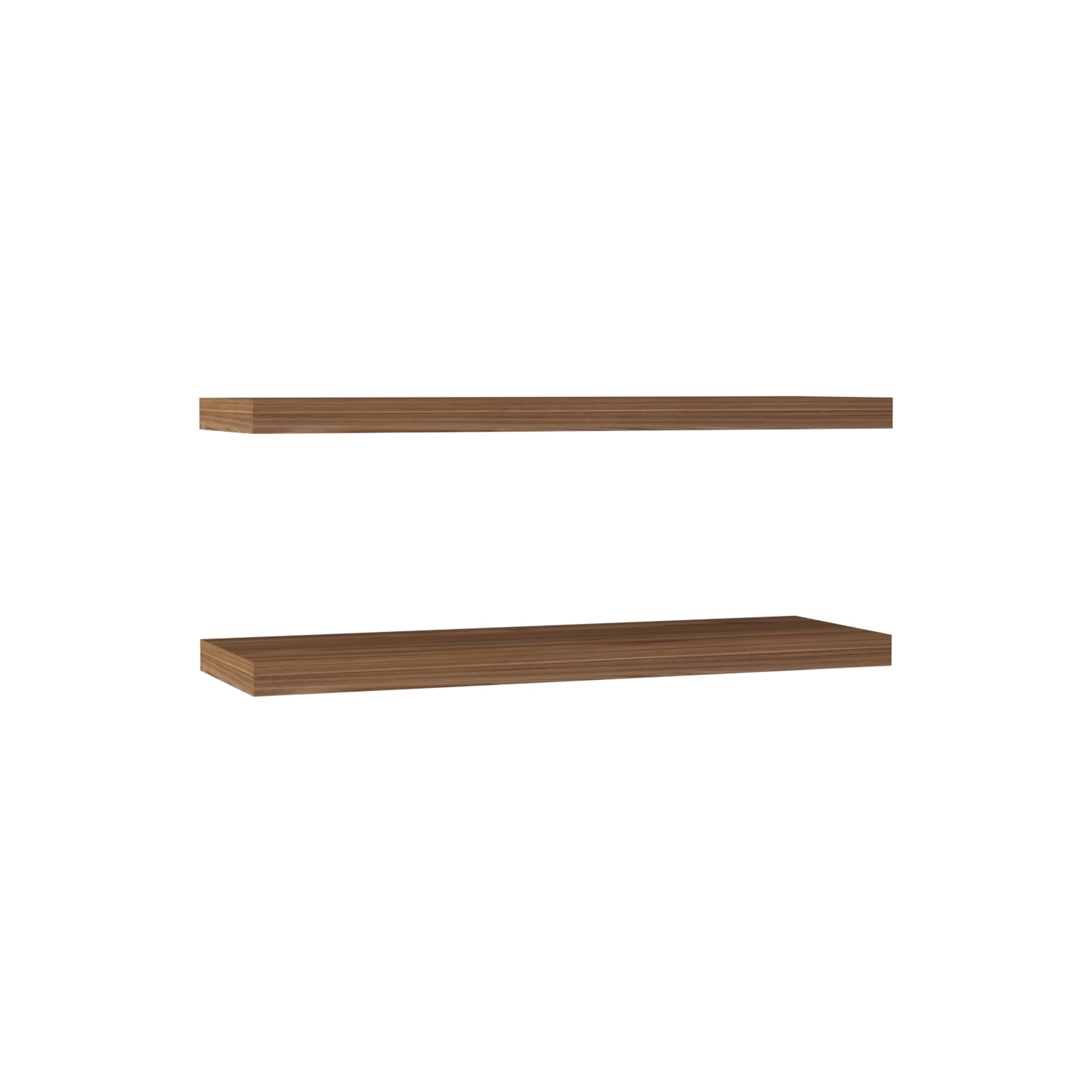 Modern walnut wood shelf