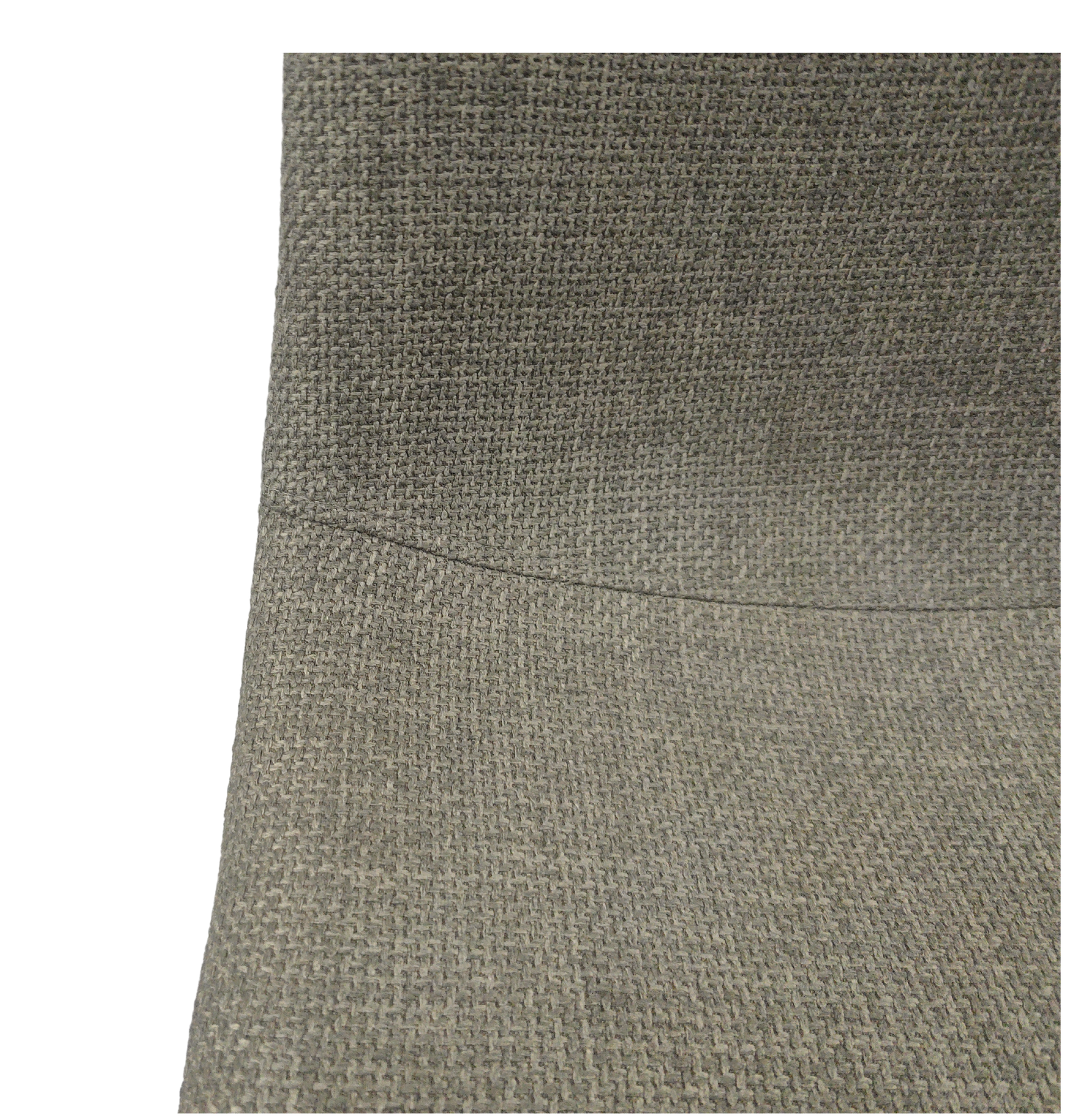 Detailed weave of grey fabric texture for upholstery