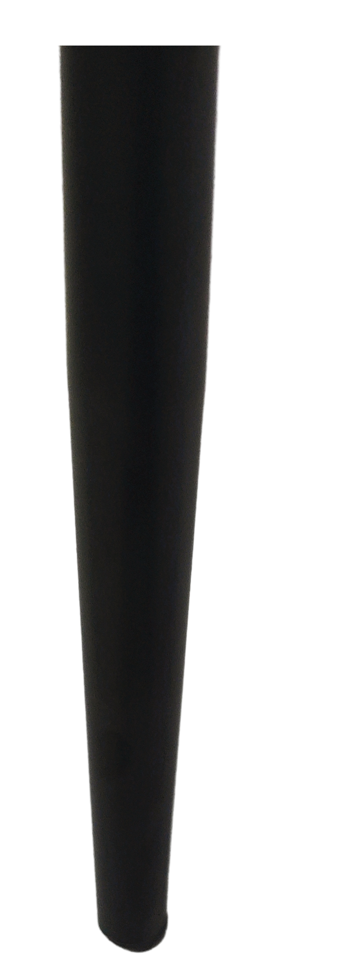 Black tapered furniture leg for cabinets
