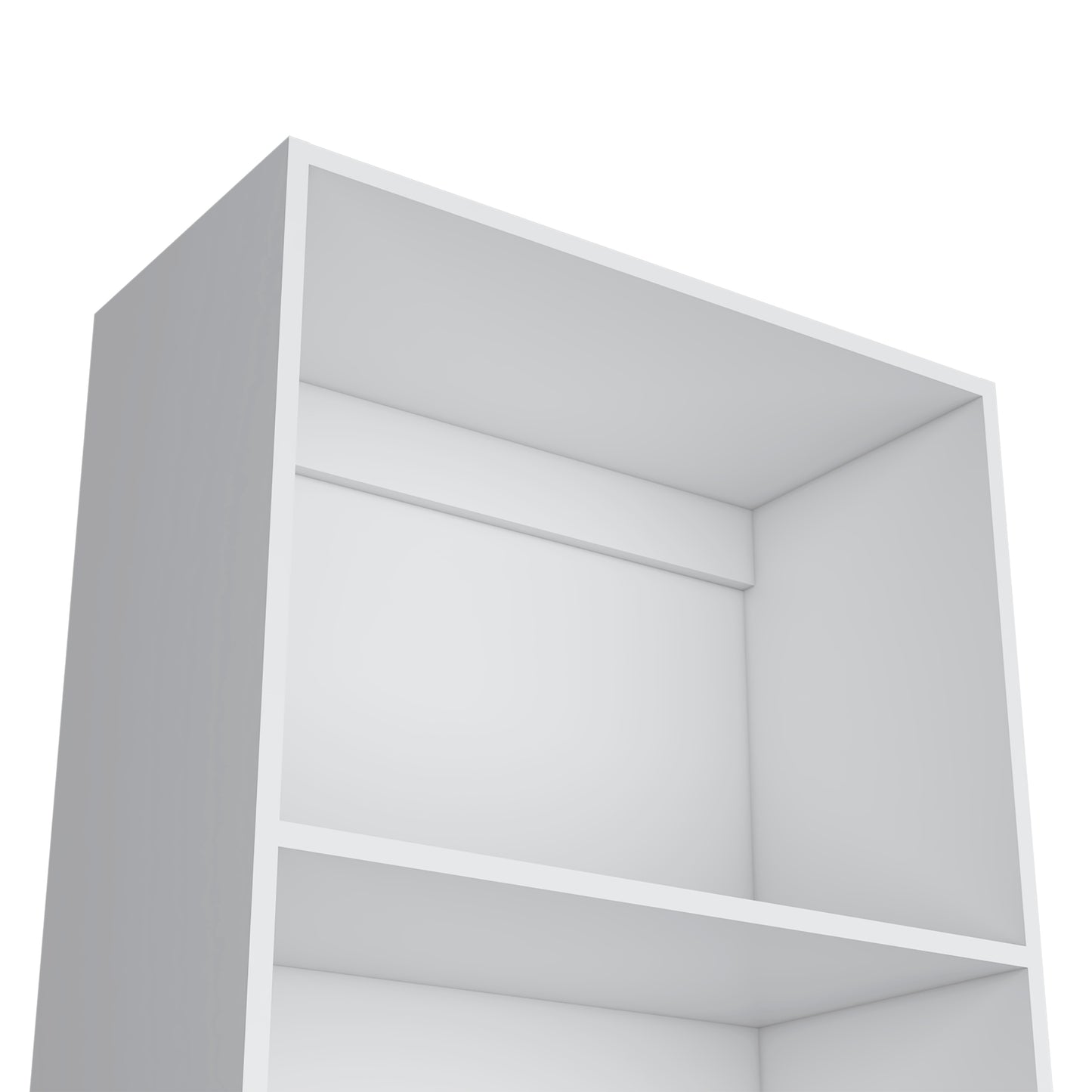 White modern cube shelf unit