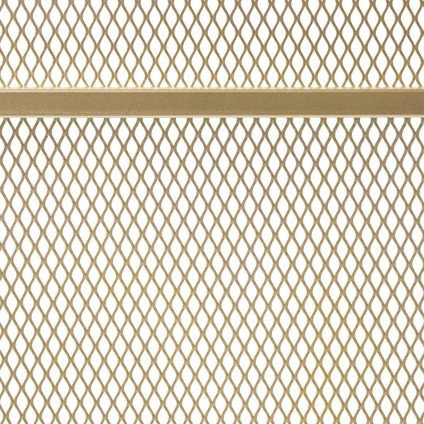 Gold diamond mesh fabric texture closeup with horizontal band