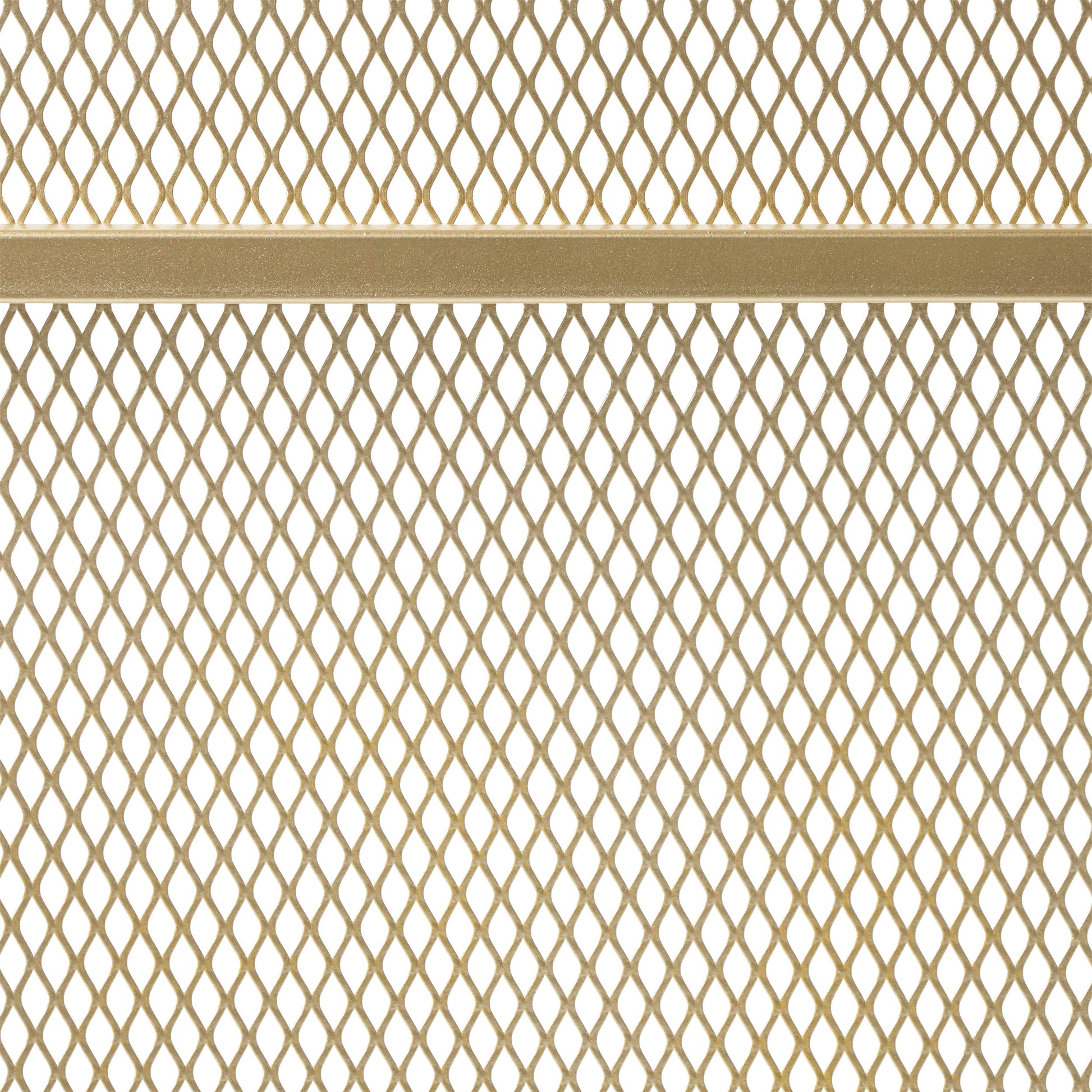 Gold diamond mesh fabric texture closeup with horizontal band