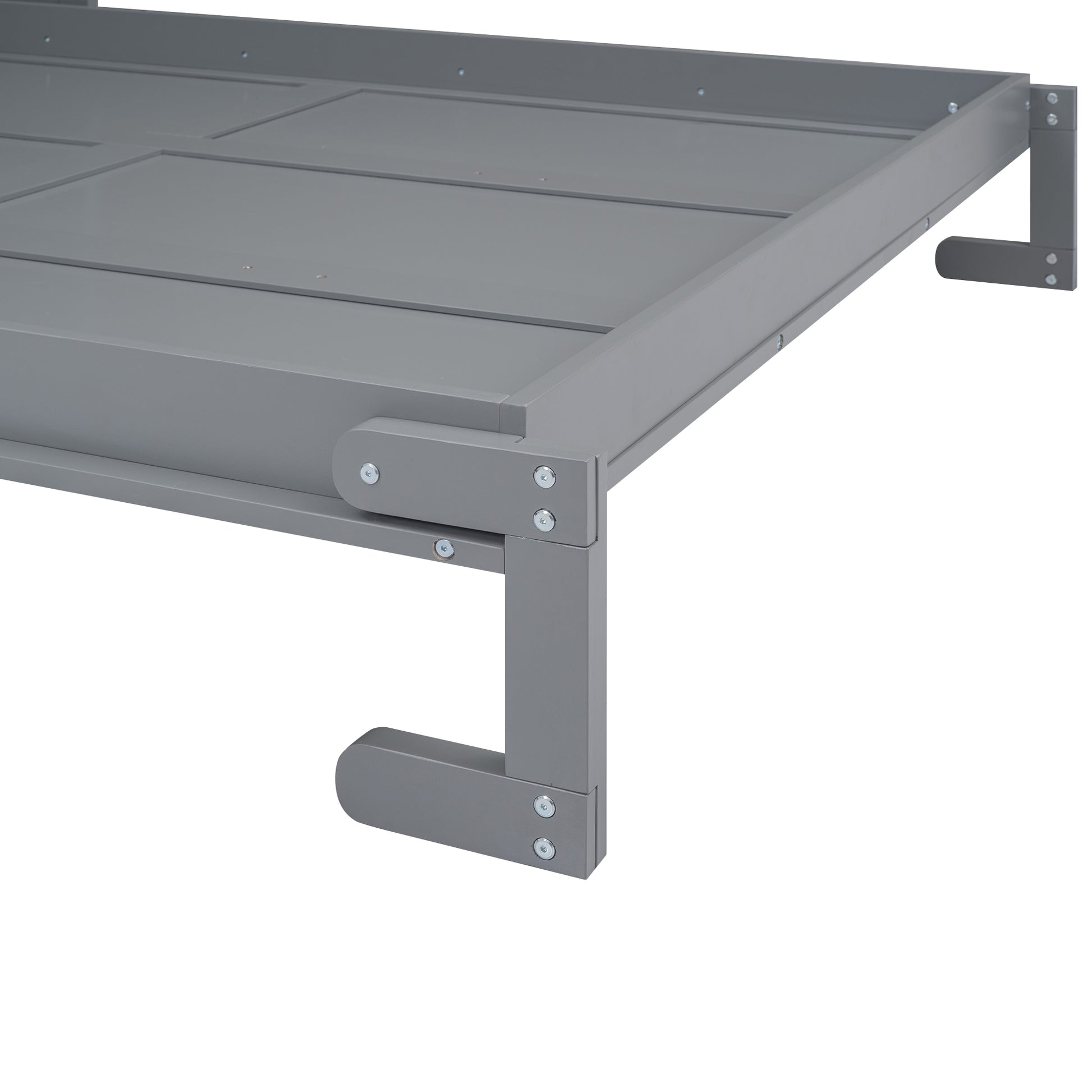 Grey wooden changing table