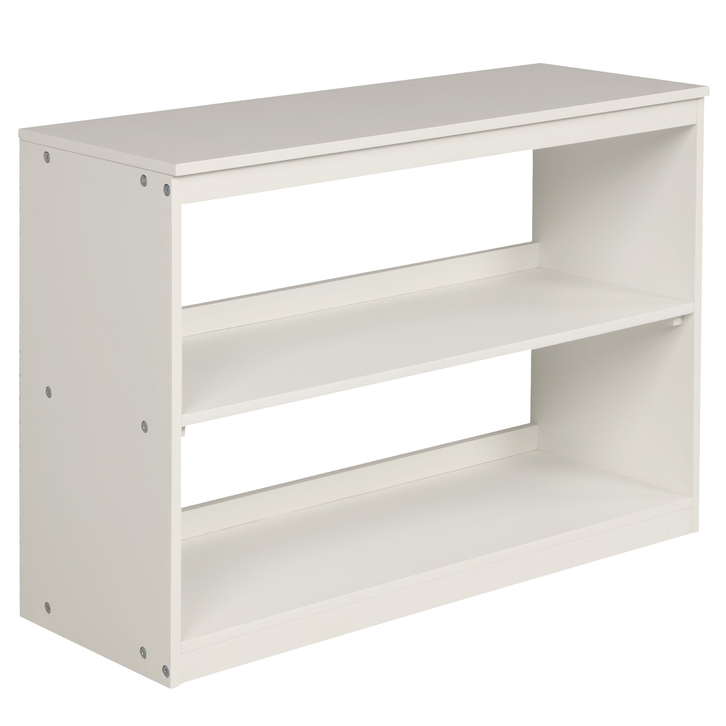 White twoshelf modular bookcase