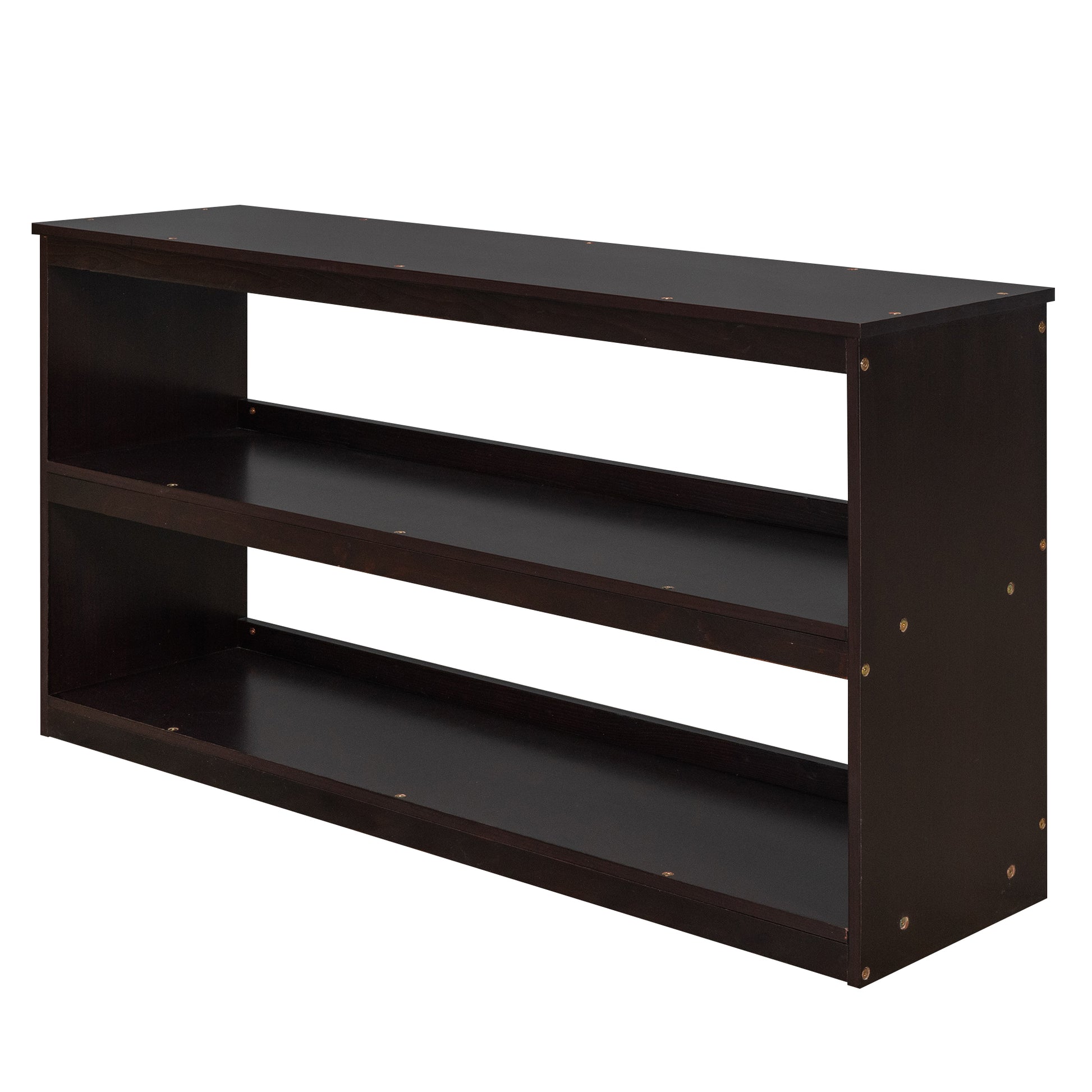 Dark brown tier shoe rack