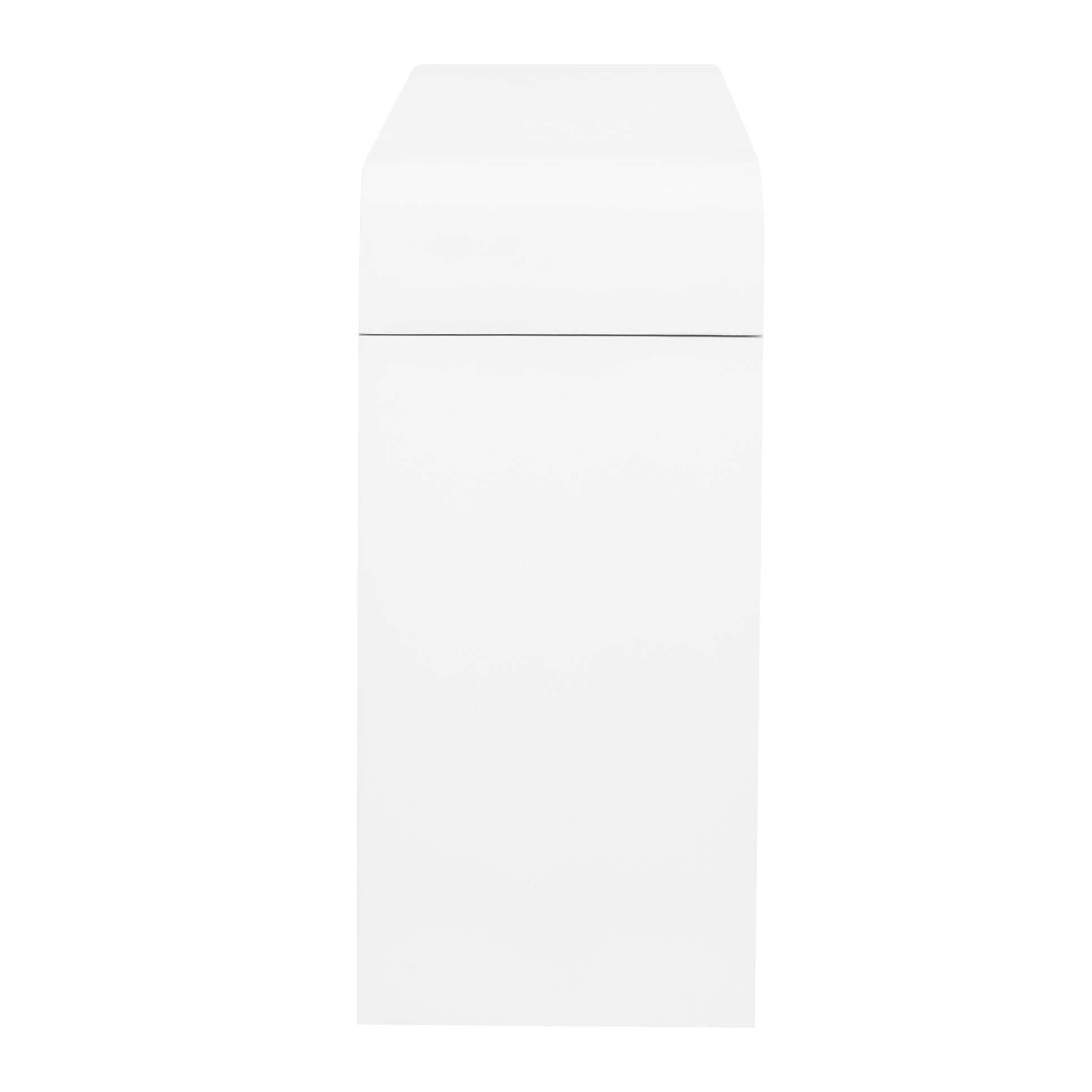 White minimalist storage box with rounded top edge