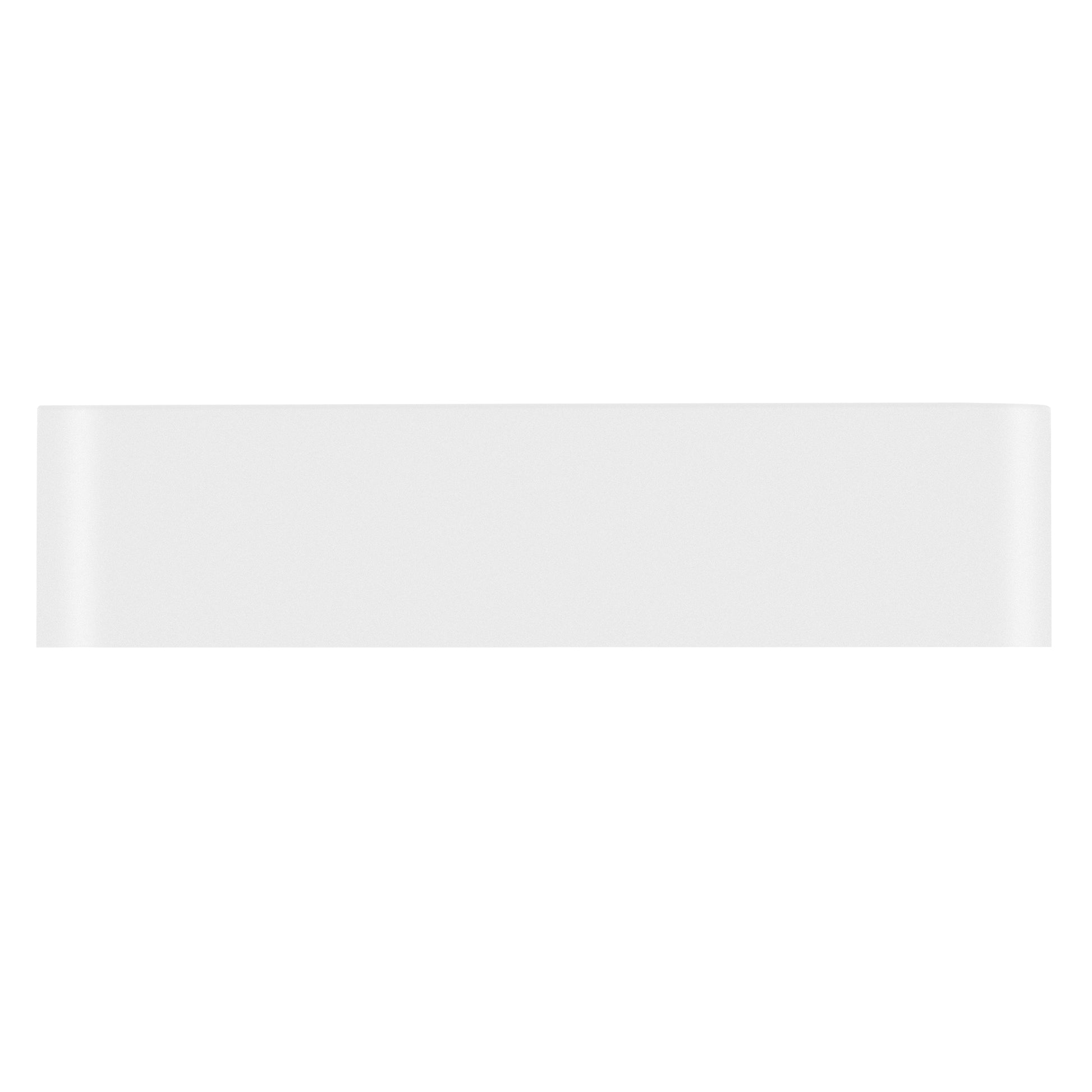 White ceramic minimalist soap dish with rounded edges