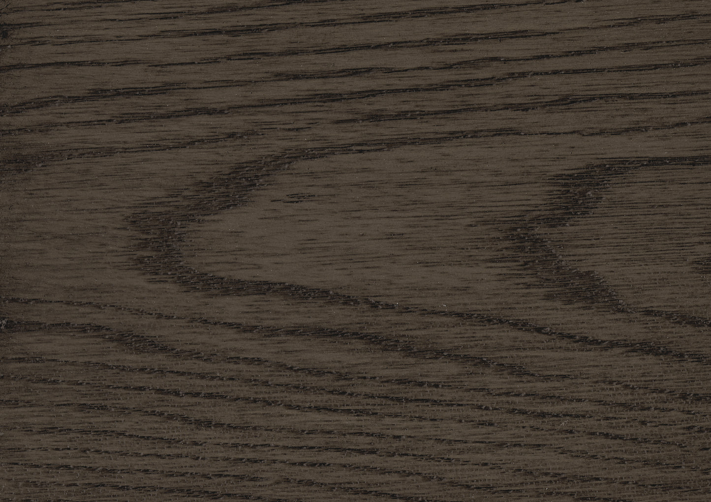 Dark brown oak wood grain veneer sample with visible texture