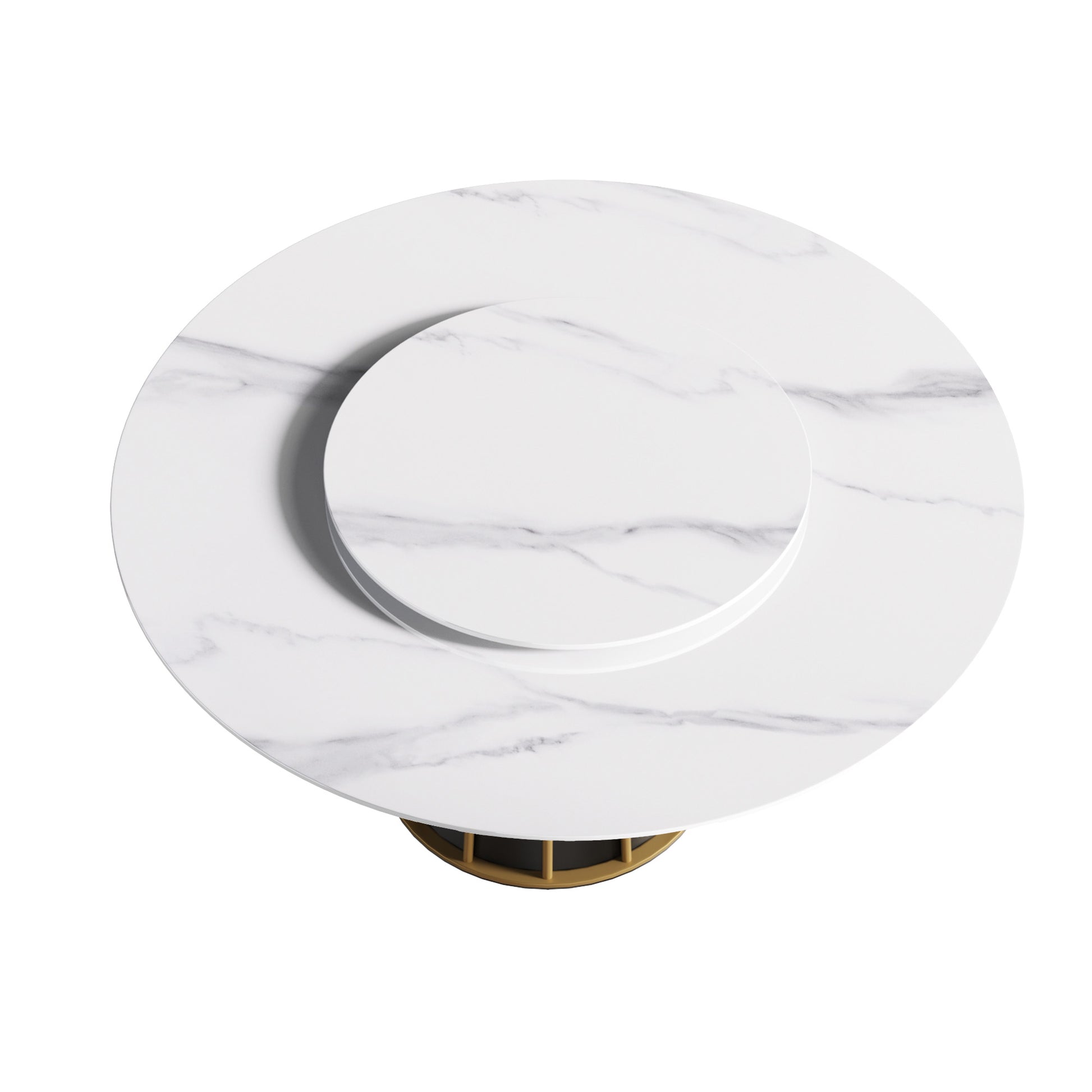 Marble top coffee table with gold base