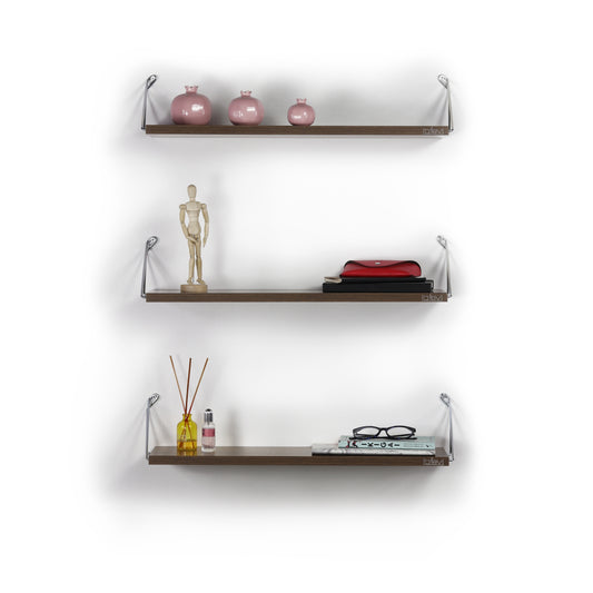 Set of three blush pink ceramic pomegranateshaped decorative vases