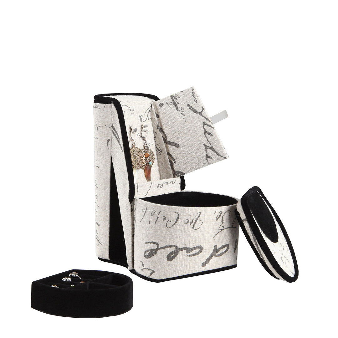 Organize Valuables with 9 Inch Tall Display Jewelry Box, Multi-Color Design