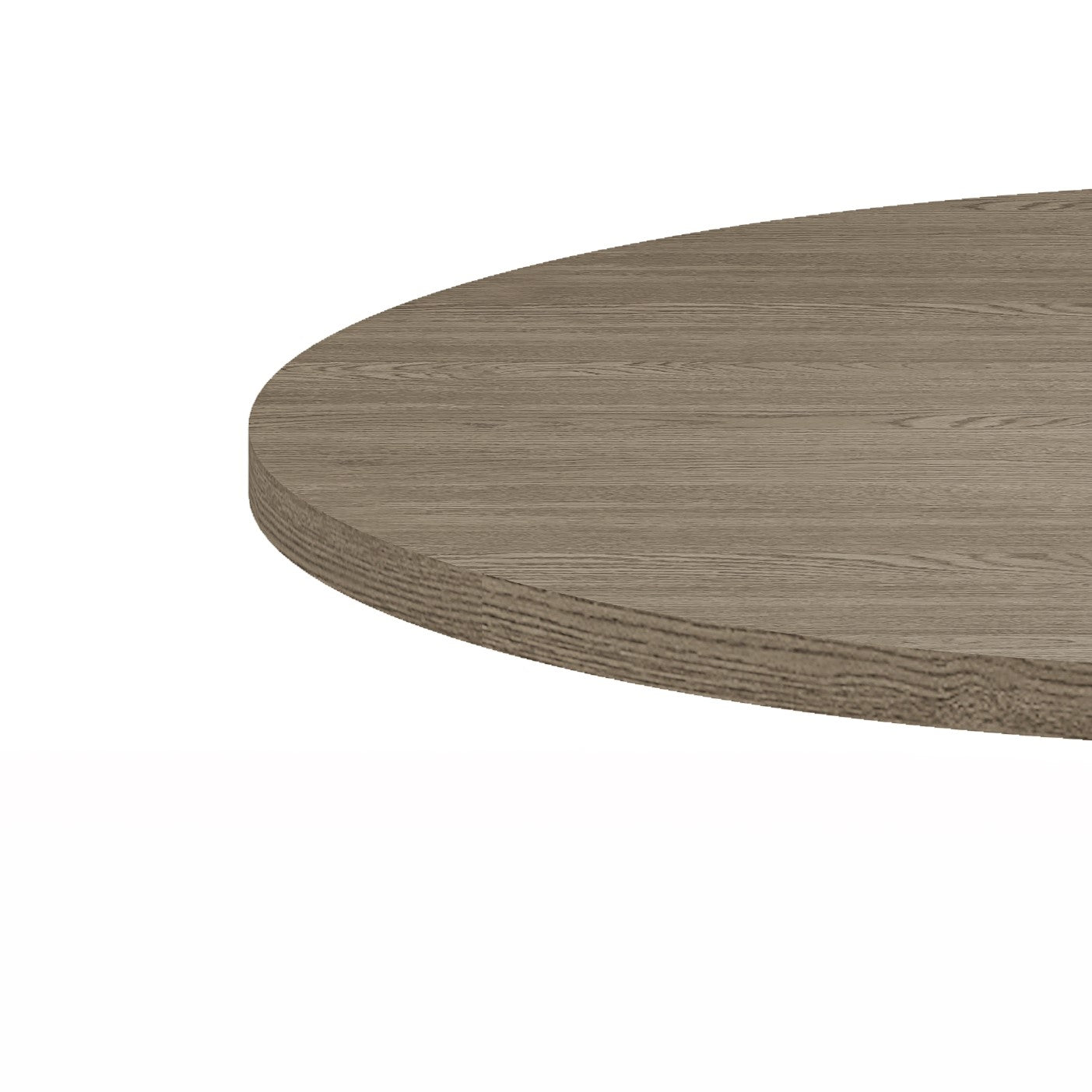 Round wood table top with natural grain texture