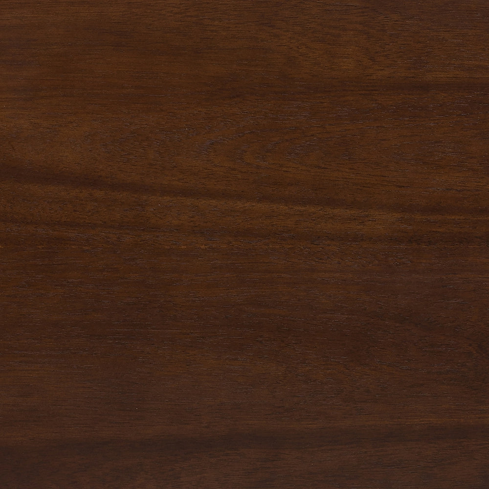 Dark walnut wood veneer sample with fine grain