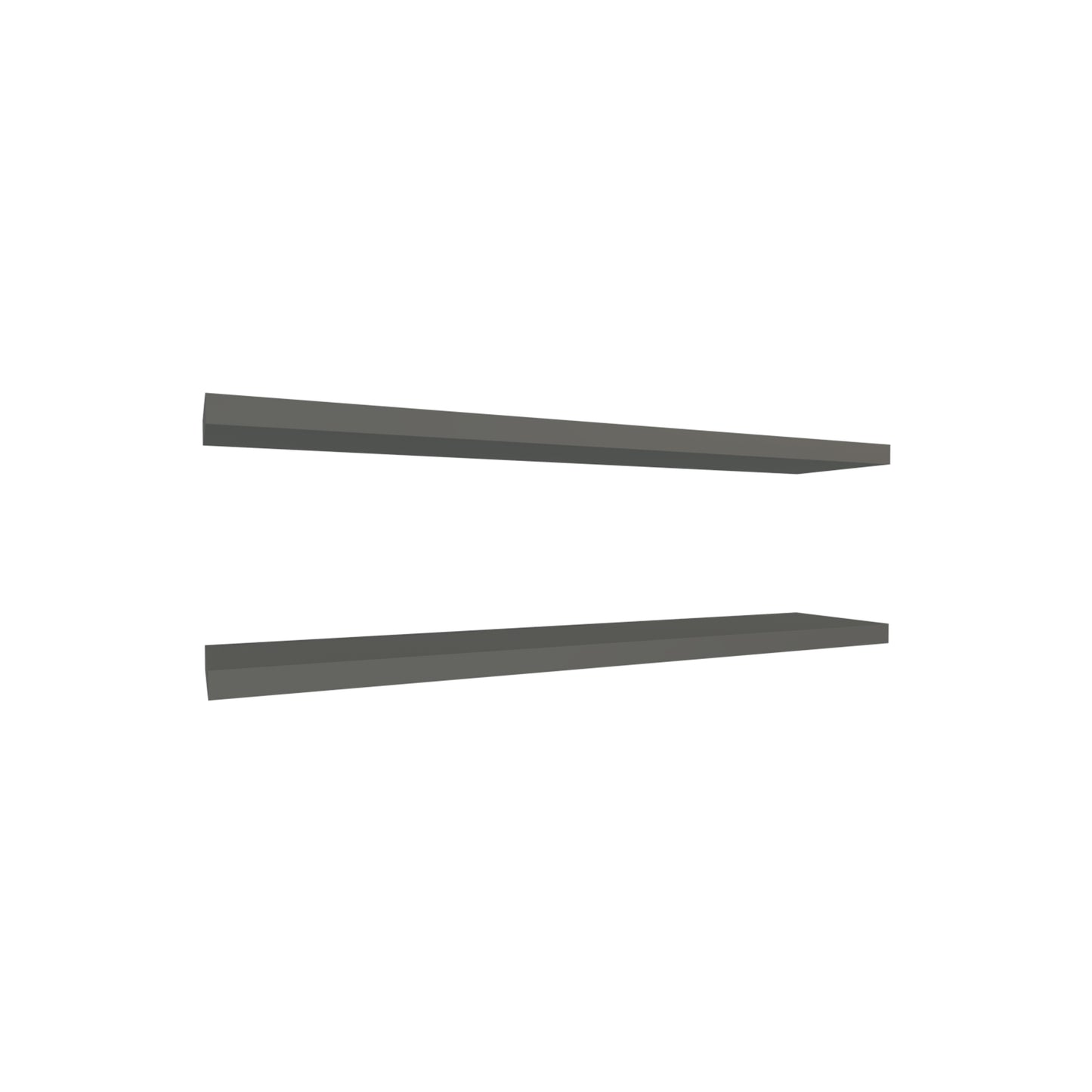 Modern grey floating shelf