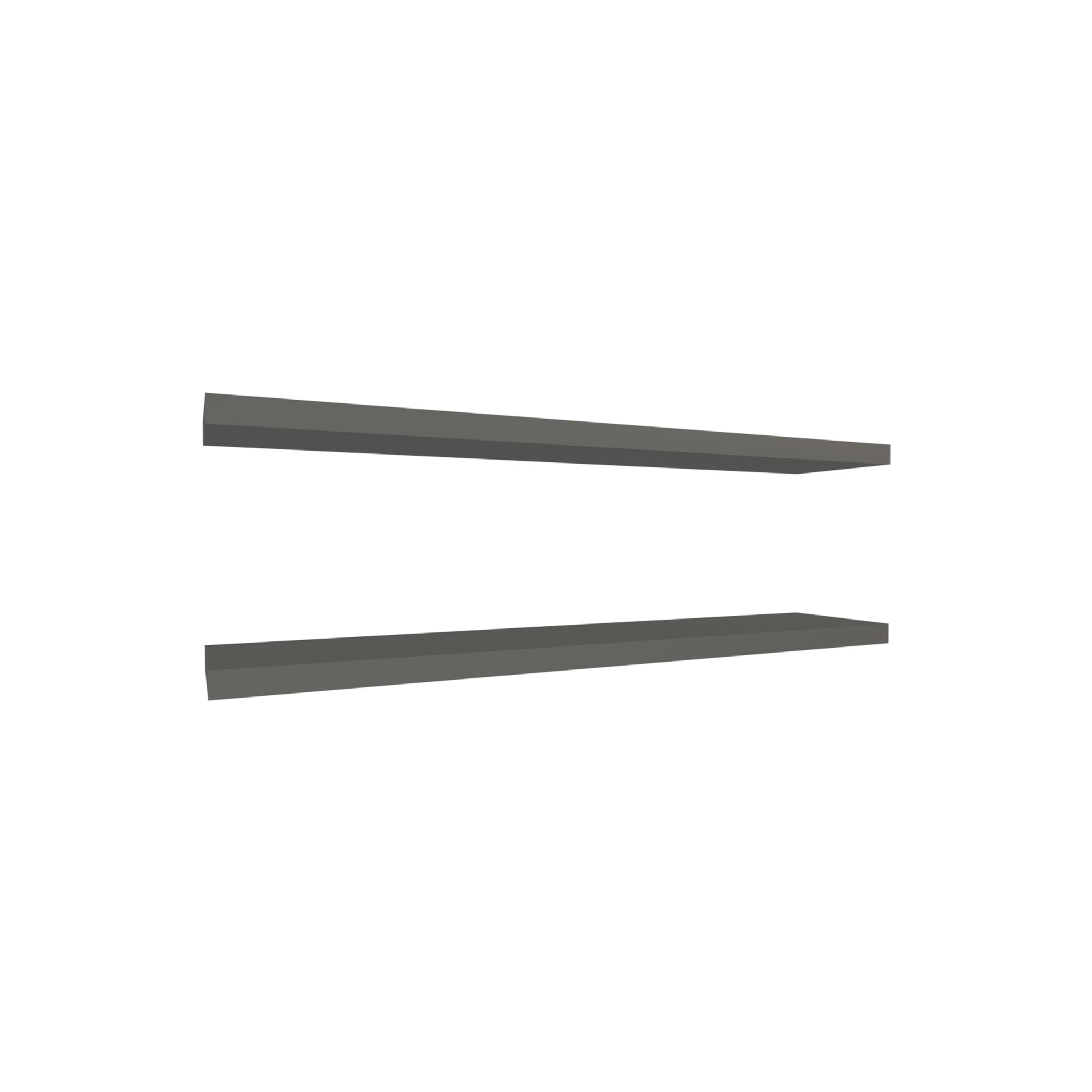 Modern grey floating shelf