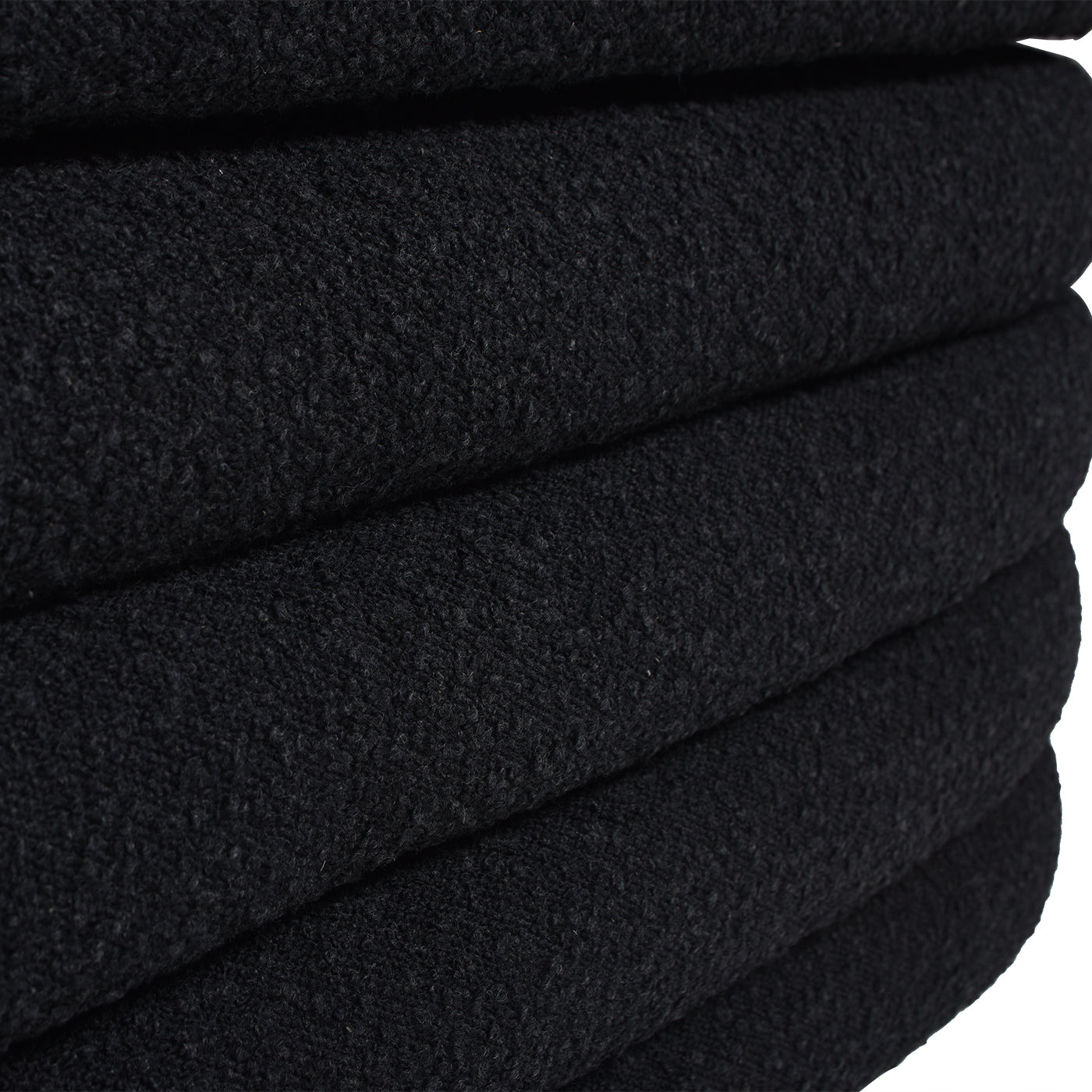 Black fleece fabric bundle