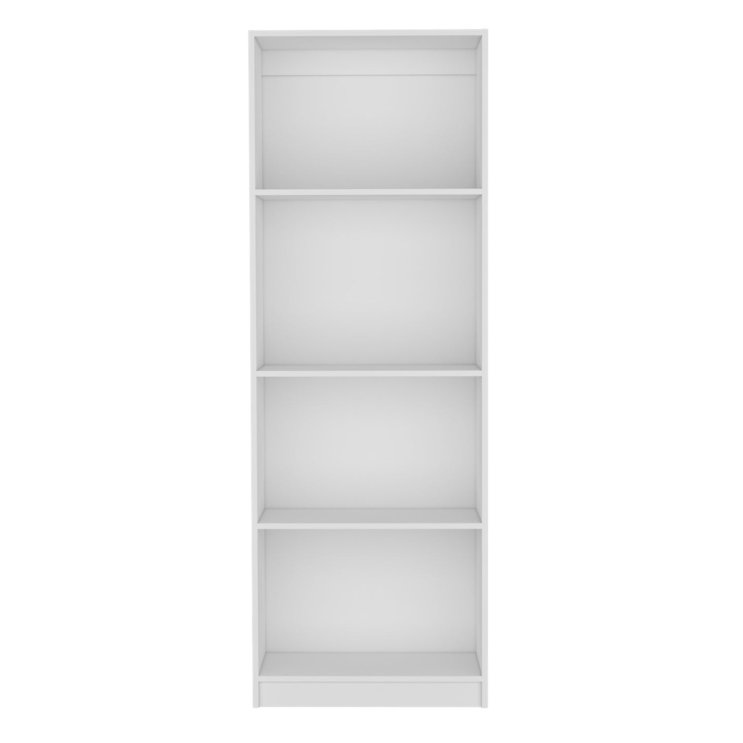 White fourshelf modern bookshelf