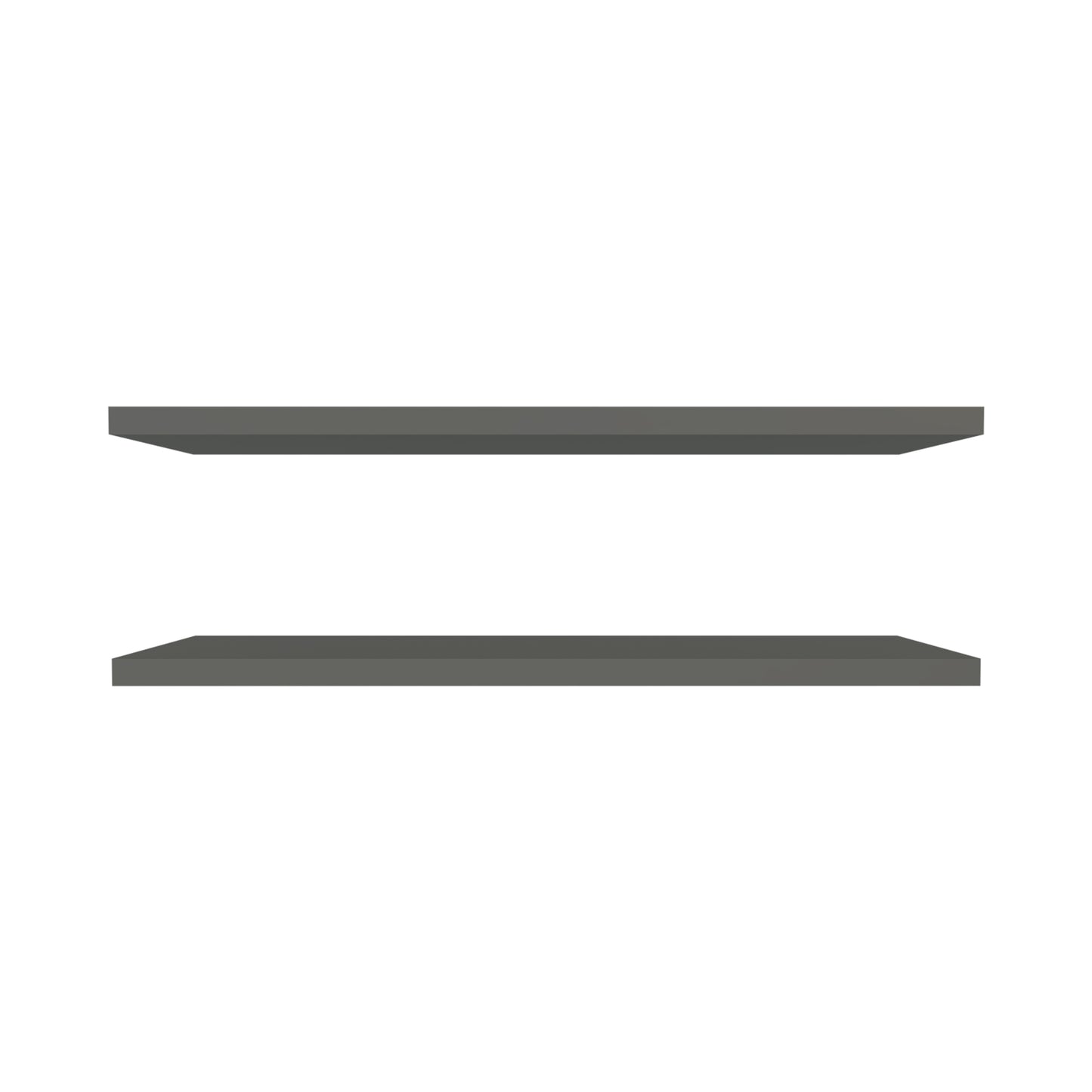 Minimalist grey floating shelf modern wall decor simple design