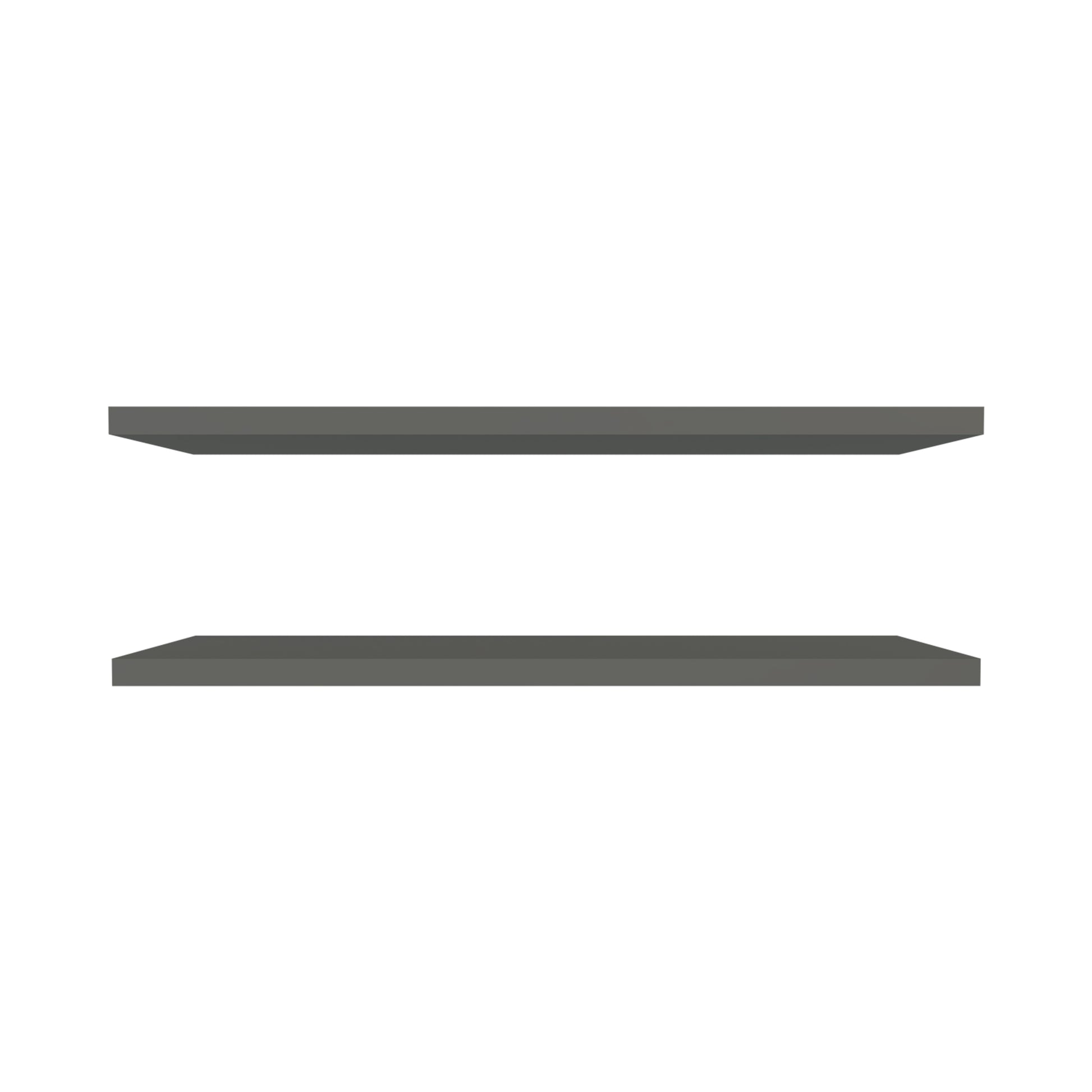 Minimalist grey floating shelf modern wall decor simple design