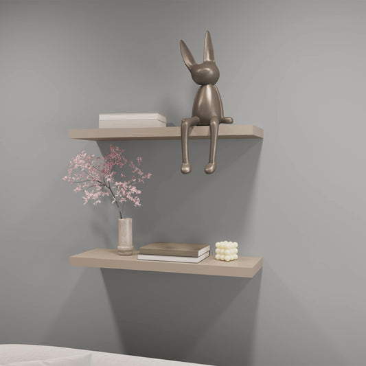 Bronze bunny figurine for modern decor