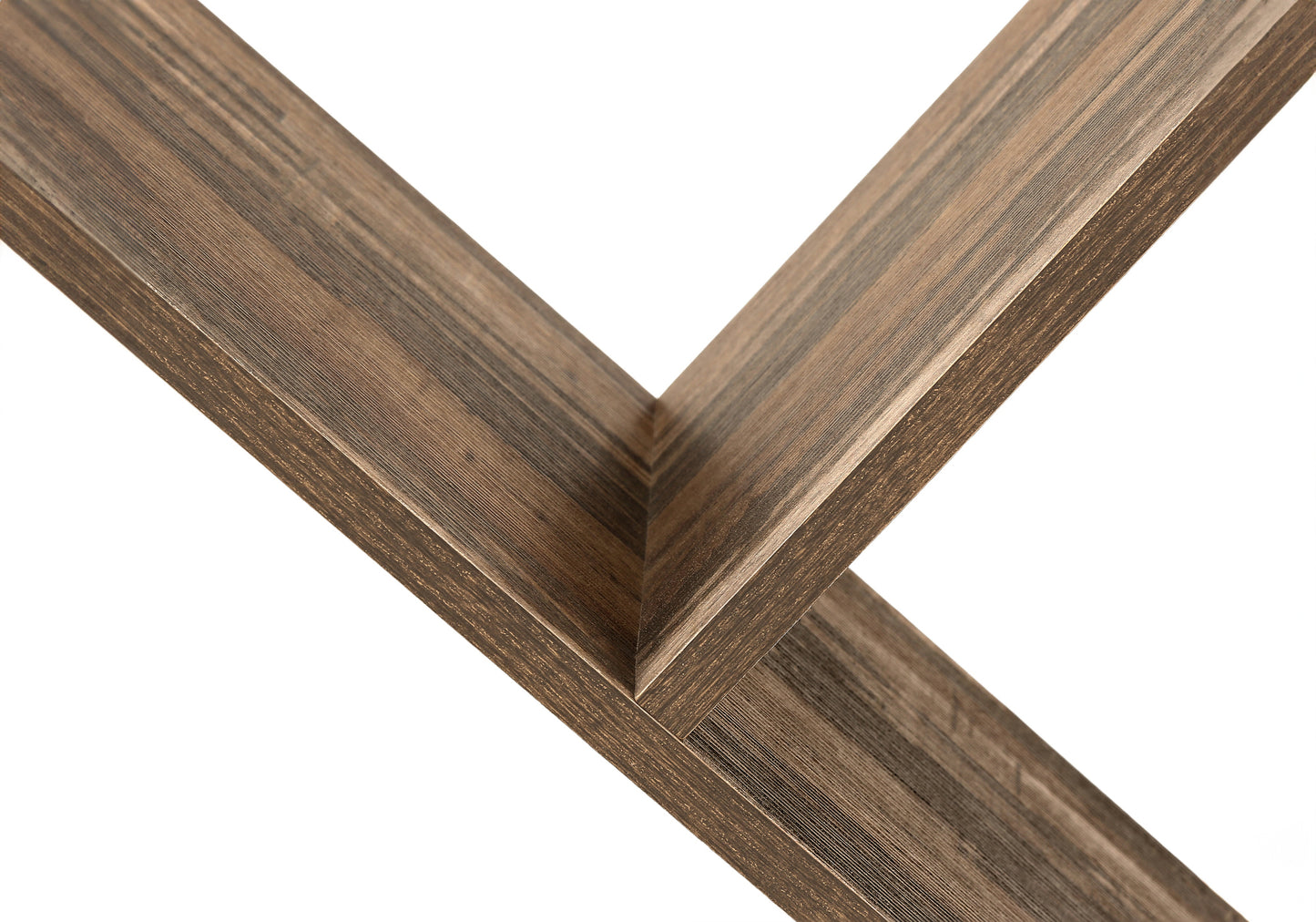 Rustic brown wood grain shelf detail