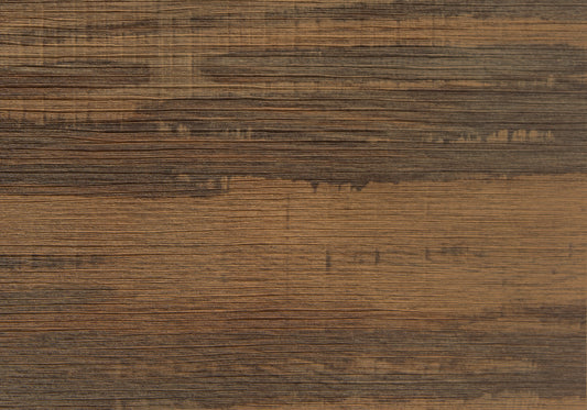 Dark brown wood grain laminate with visible texture