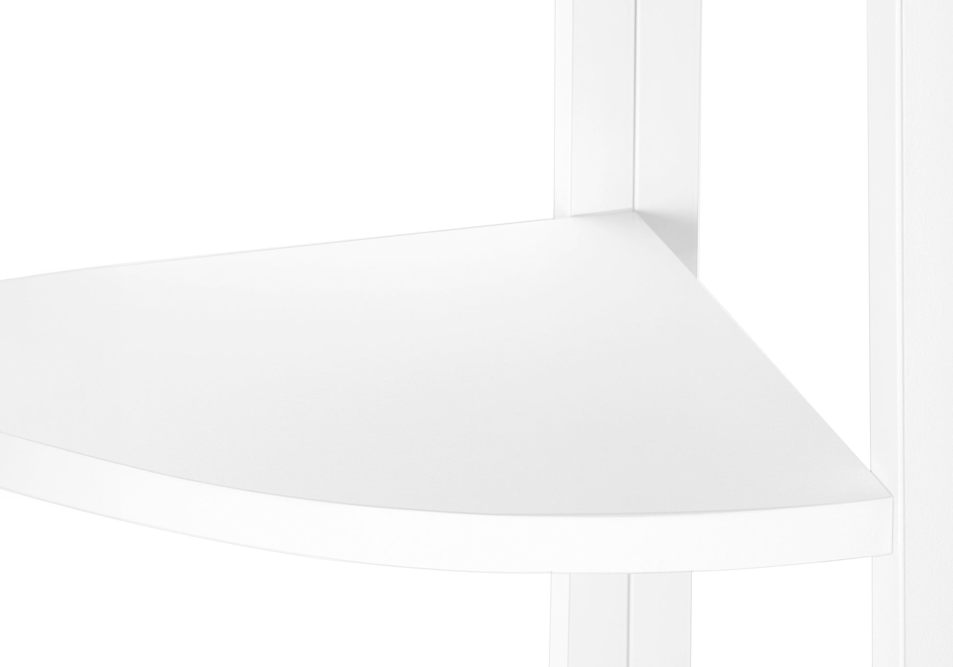 Clean white shelf edge with subtle shadow