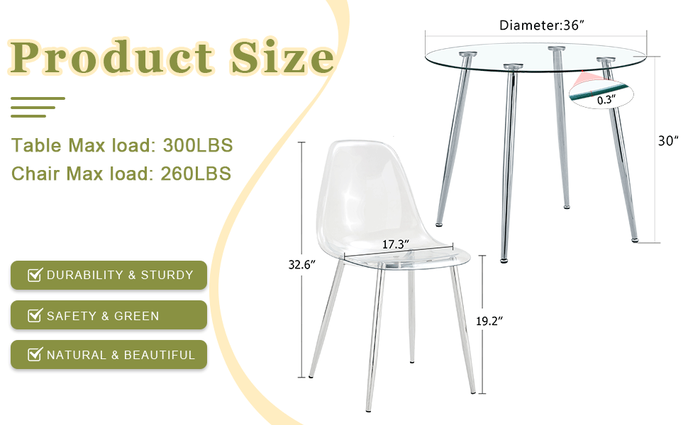 Clear acrylic modern dining chair with chrome legs