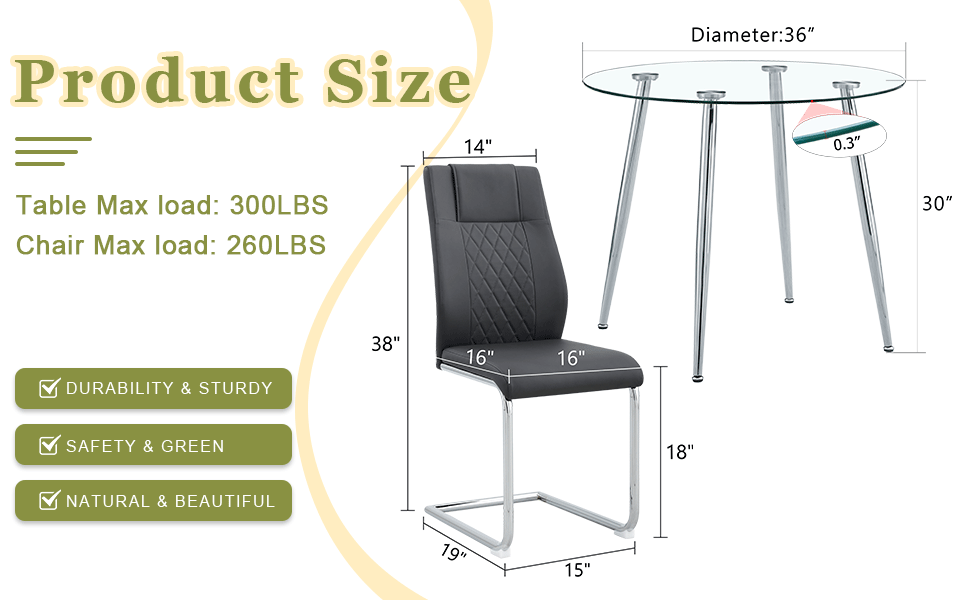 Black faux leather dining chair with diamond stitching and chrome cantilever base