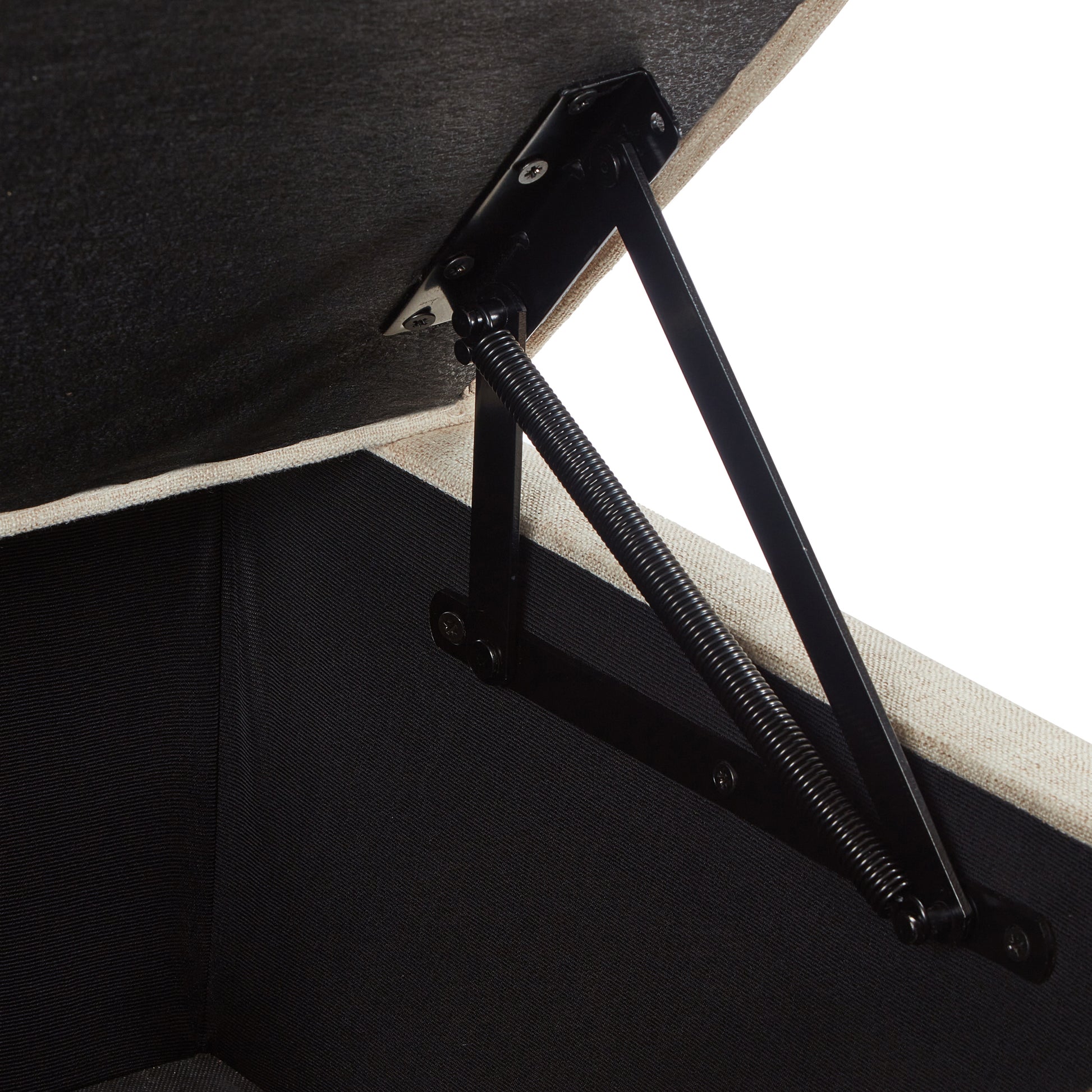 Heavyduty spring mechanism for ottoman lift support