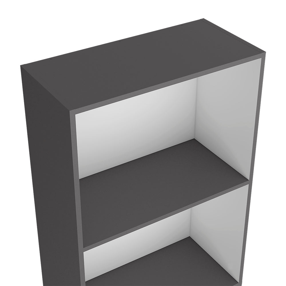 Dark gray modular shelf unit
