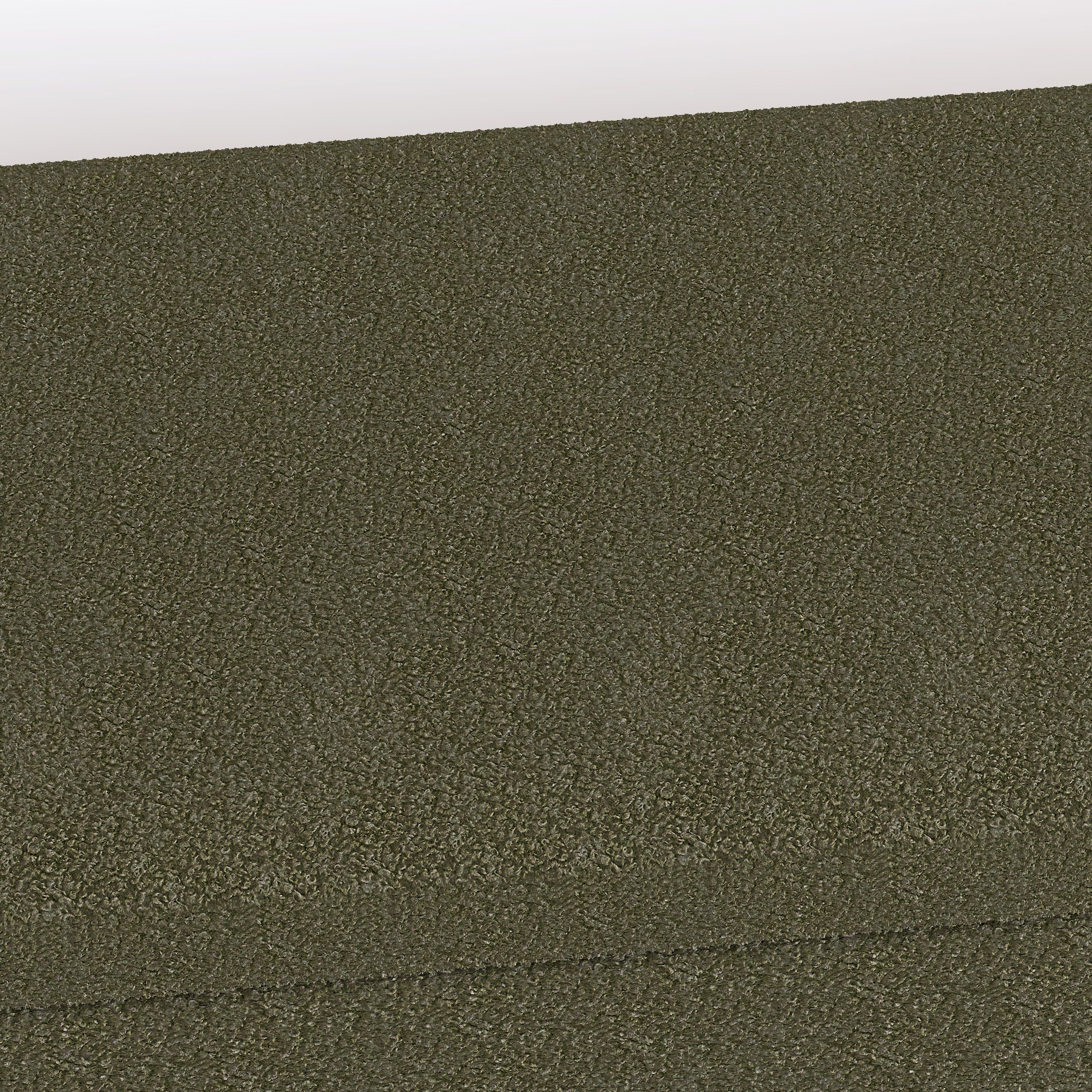 Textured olive green canvas fabric swatch