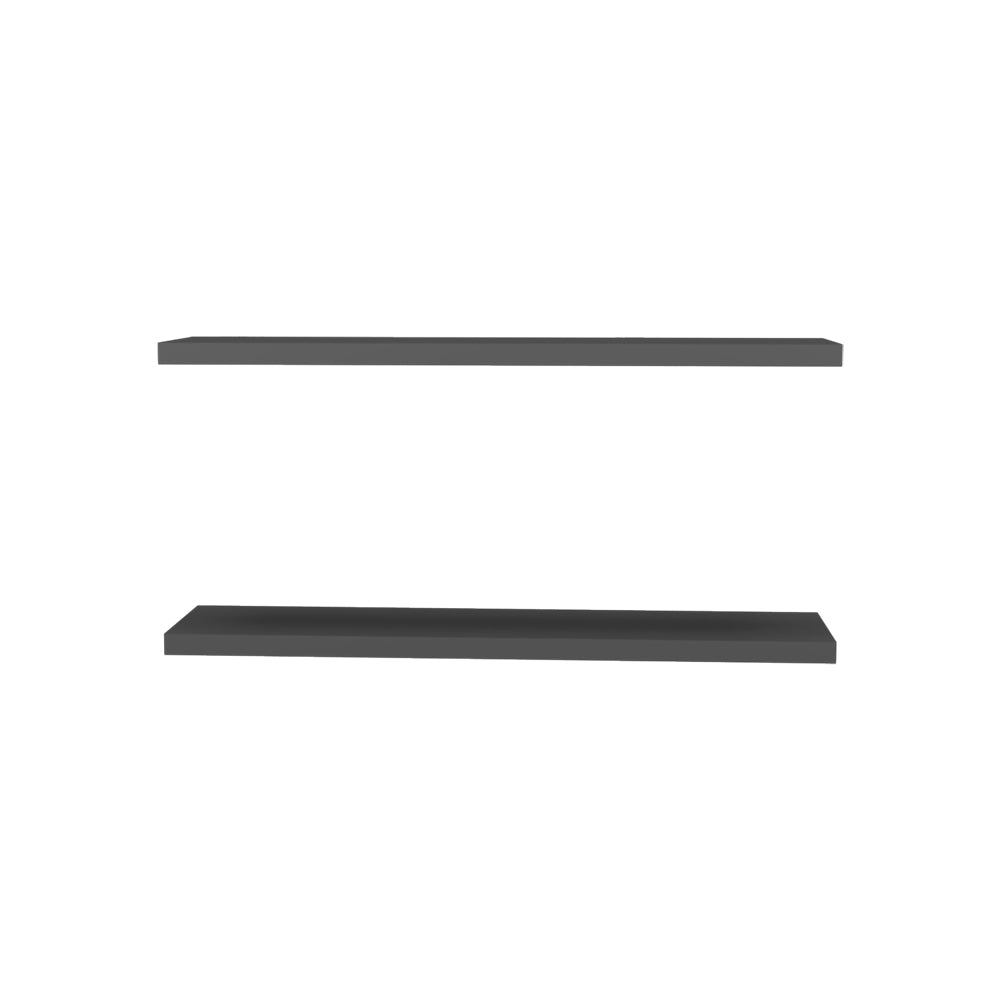 Dark gray floating wall shelf