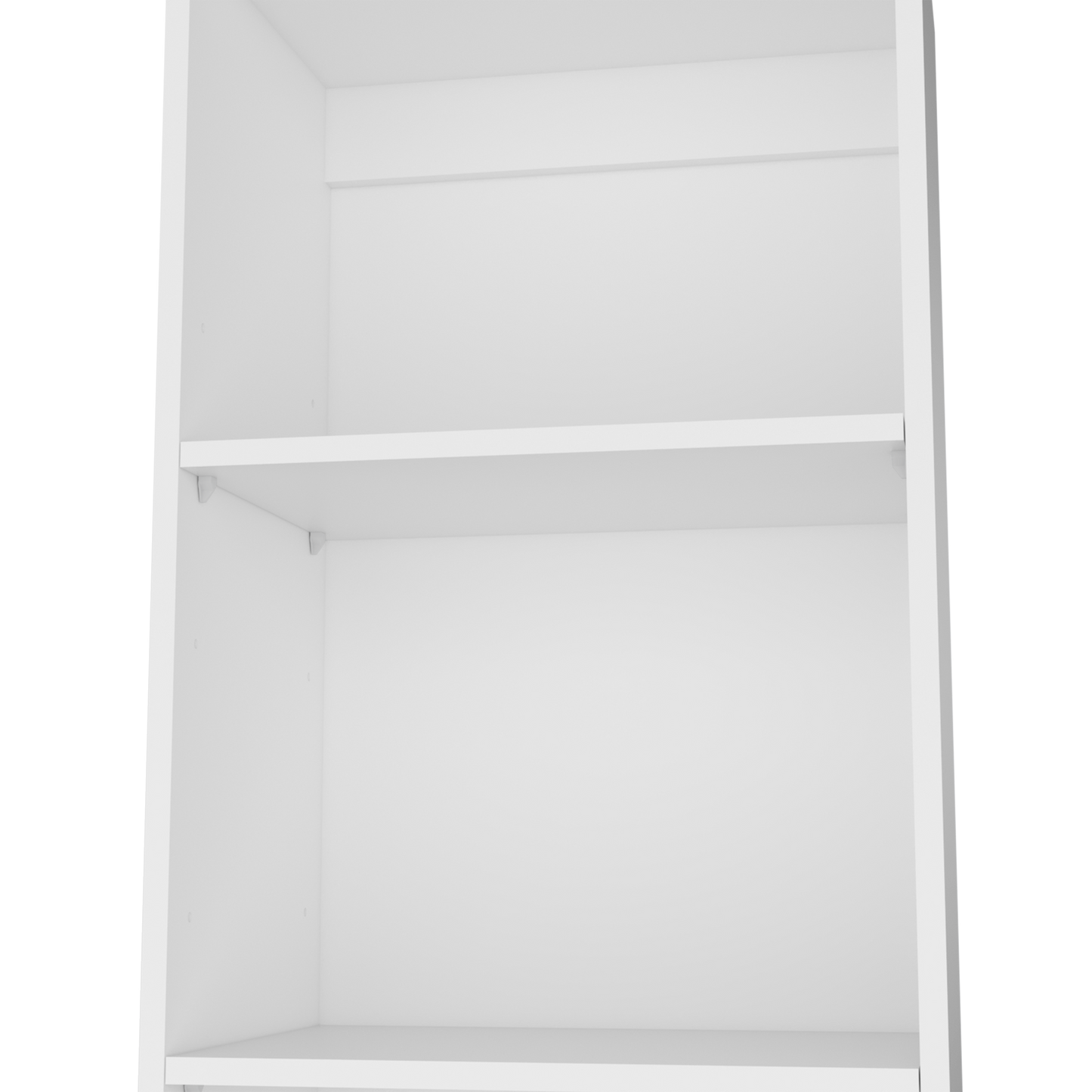 White modern modular shelf unit