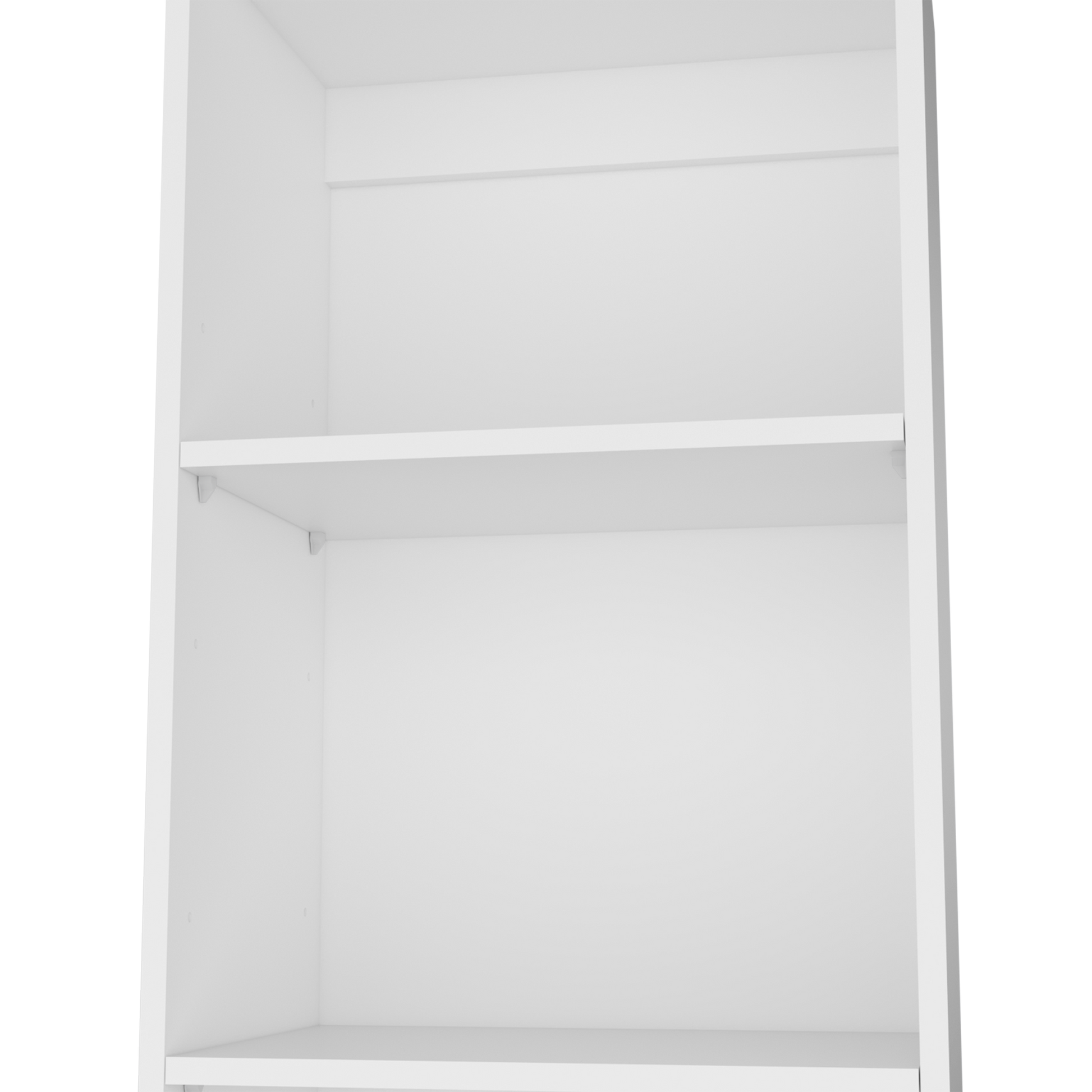 White modern modular shelf unit