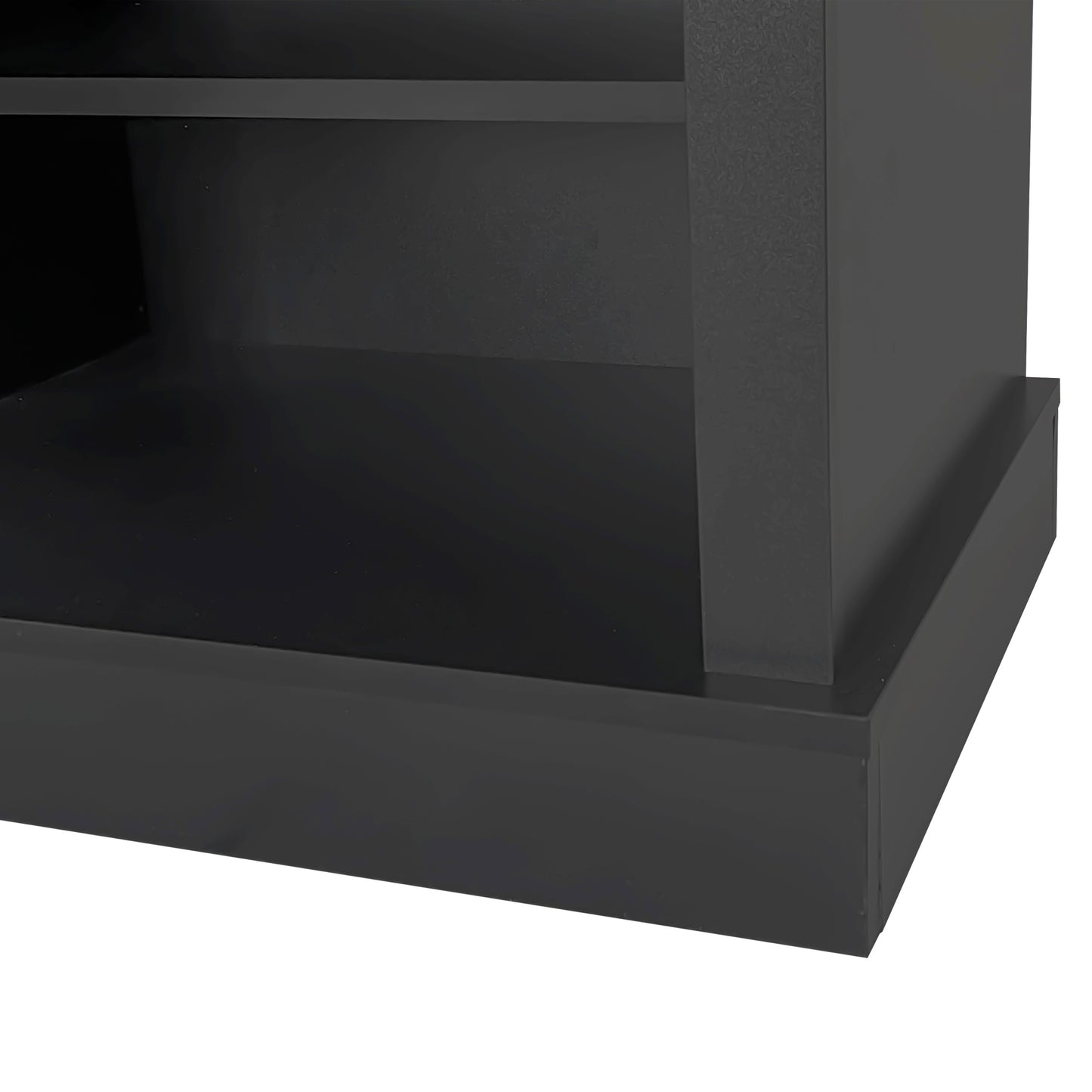 Black minimalist media console