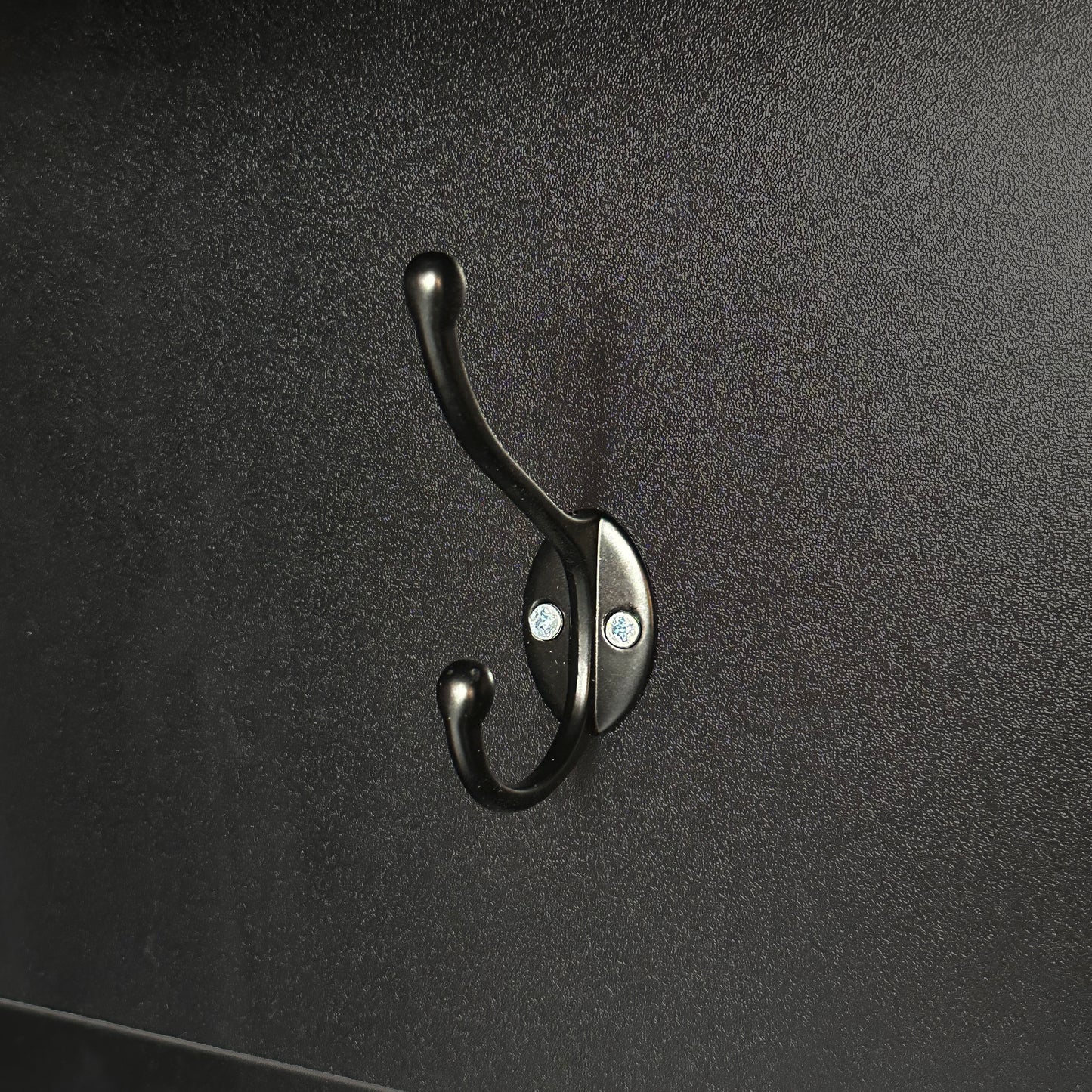 Dark bronze double coat hook with antique style