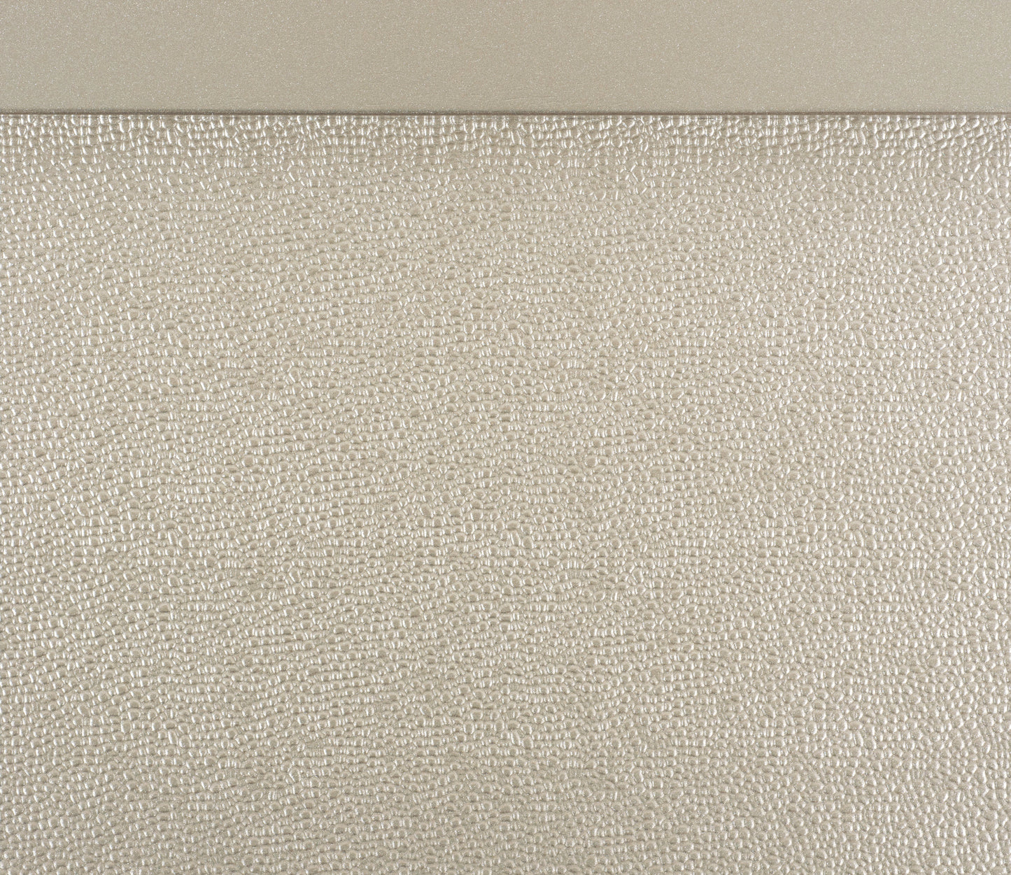 Textured champagne leather