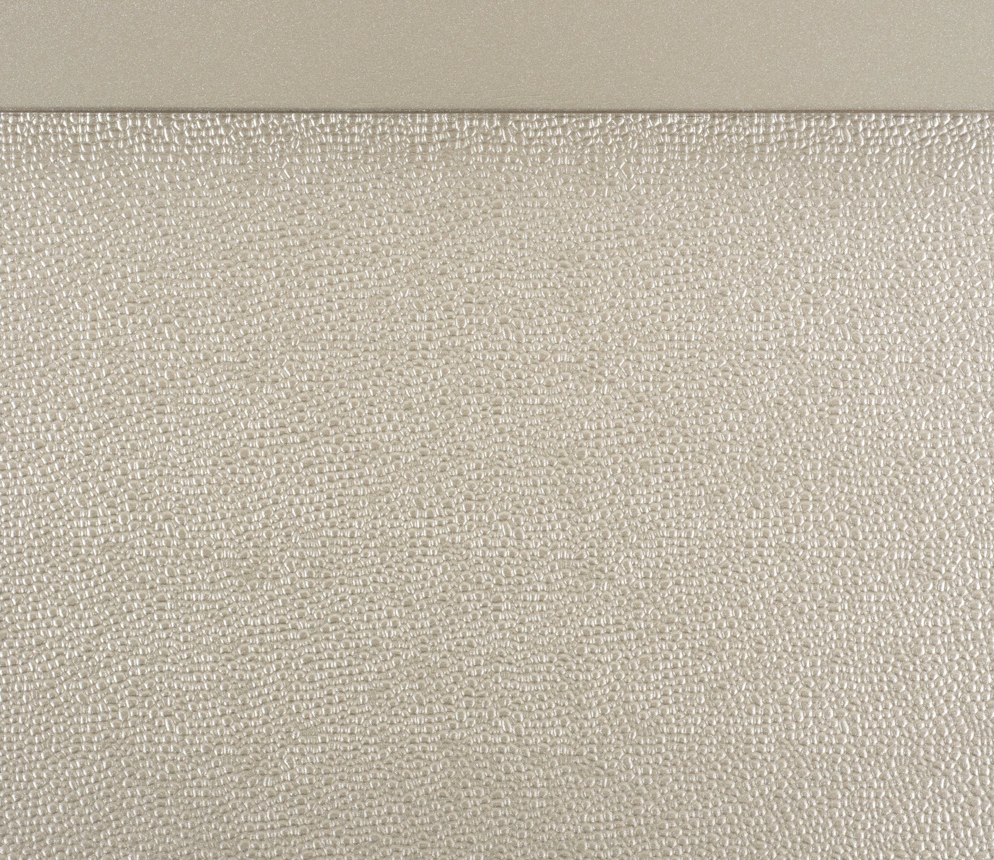 Textured champagne leather