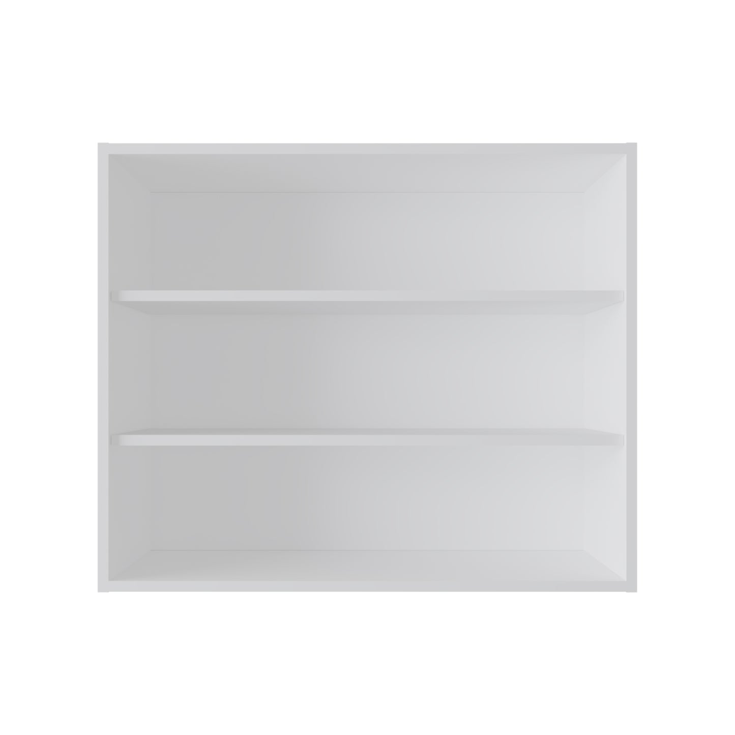White twoshelf floating shelf unit
