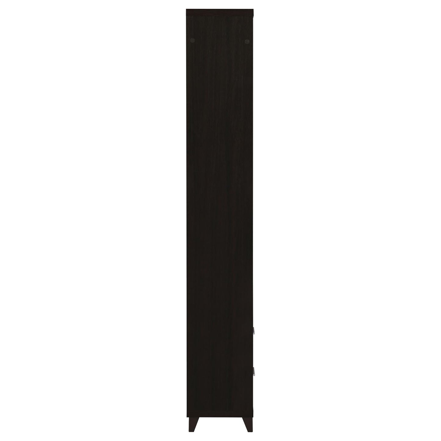 Dark wood tall cabinet