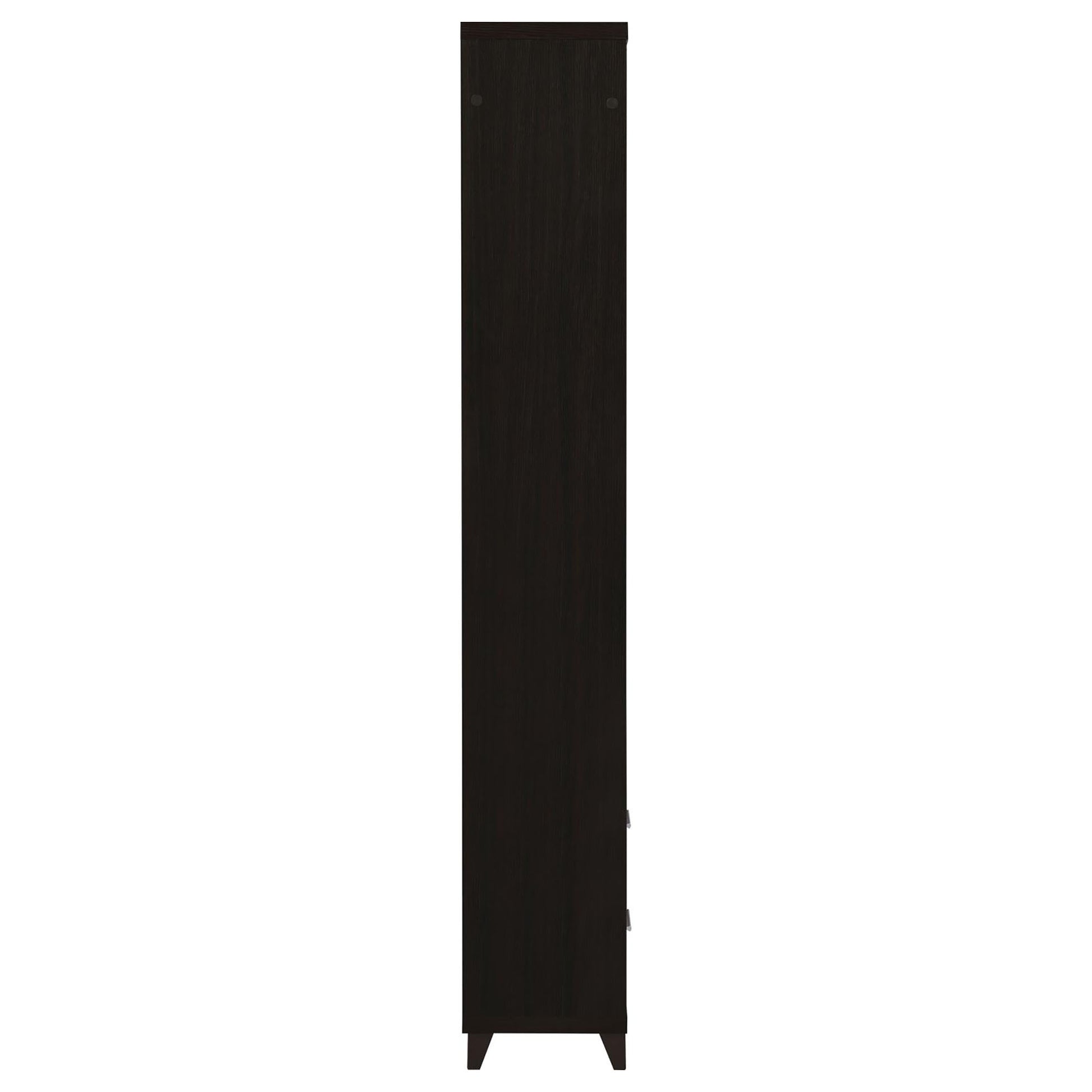 Dark wood tall cabinet