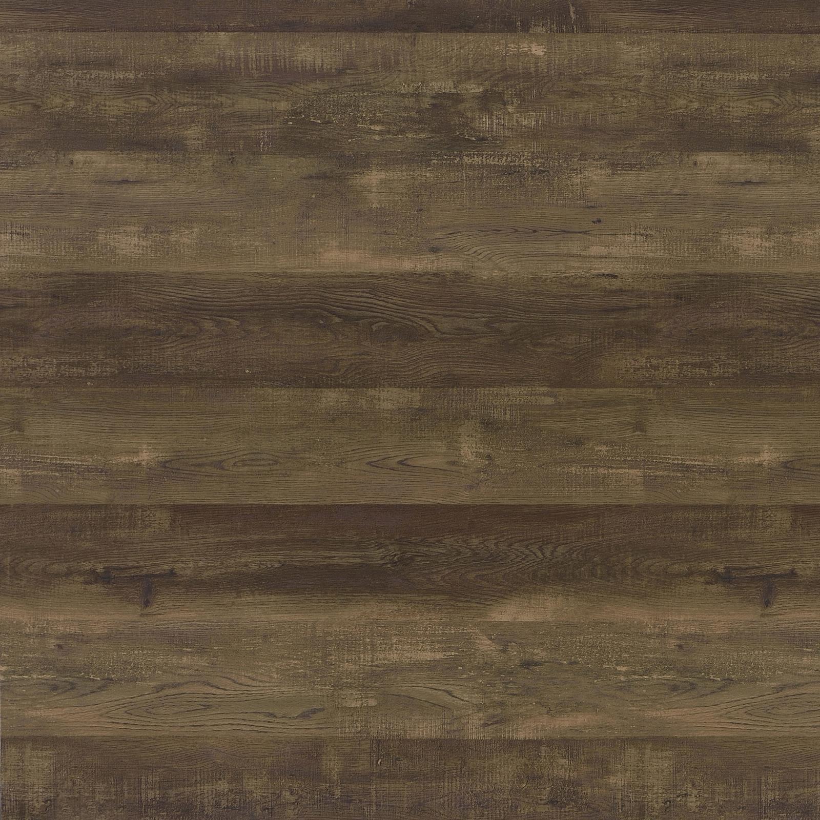 Rustic dark brown wood plank flooring texture with subtle grain
