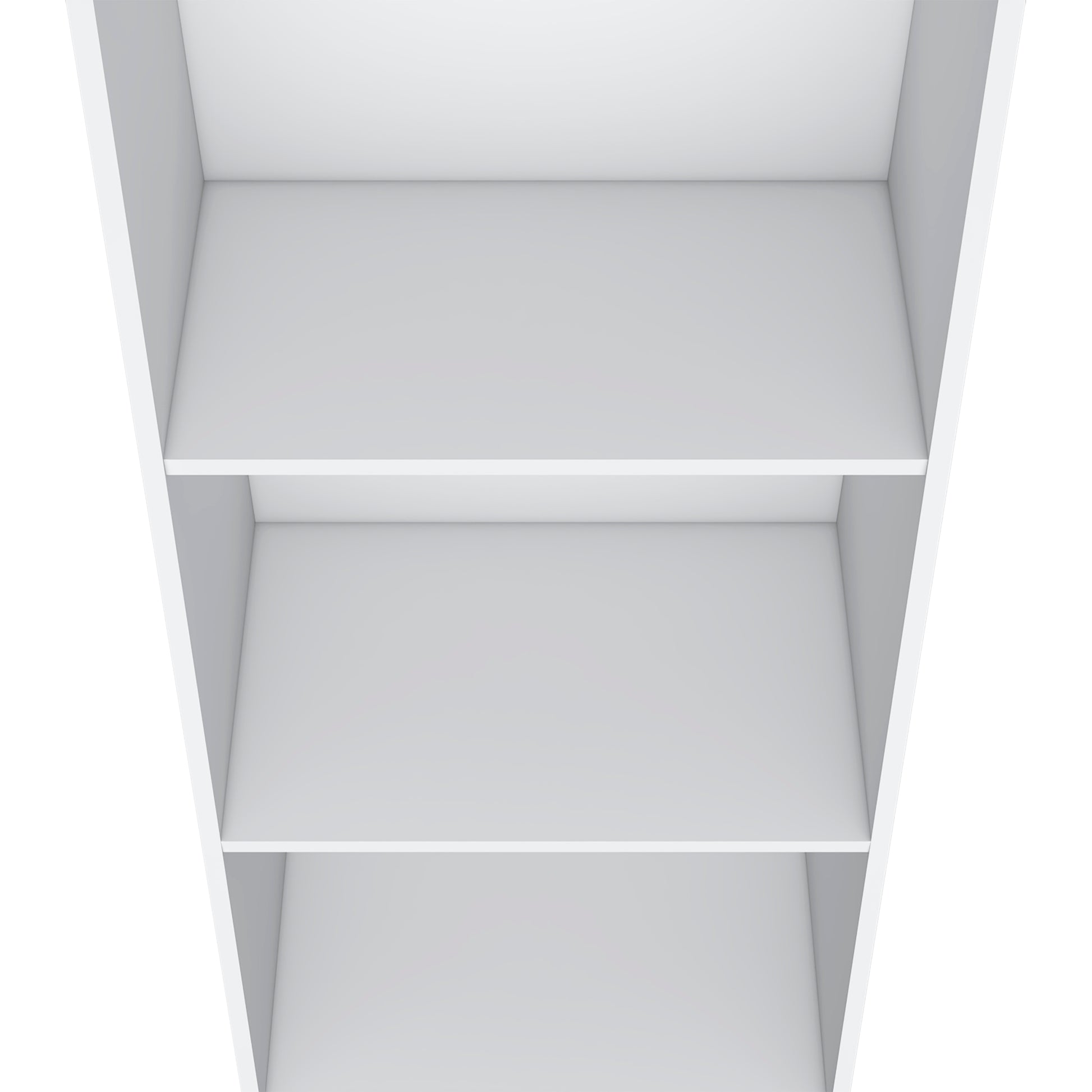 White modern shelf minimalist bookcase