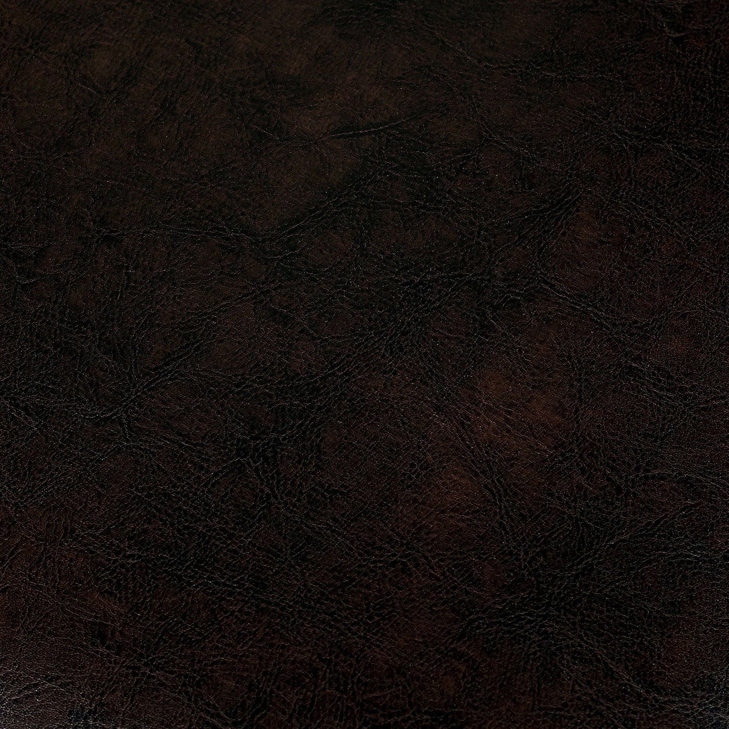 Dark brown textured faux leather material closeup