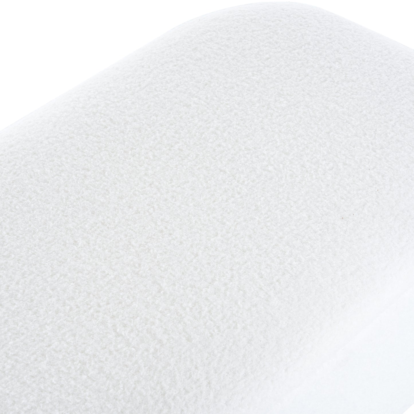 Closeup of soft white polar fleece fabric texture