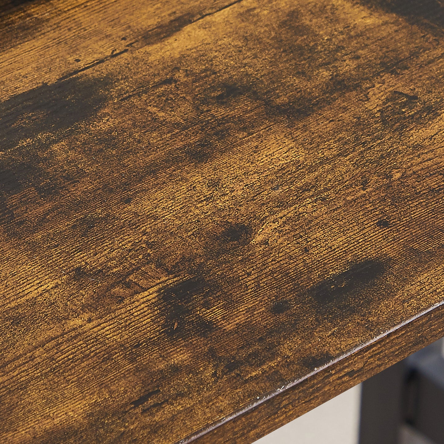 Rustic brown wood tabletop with visible grain texture