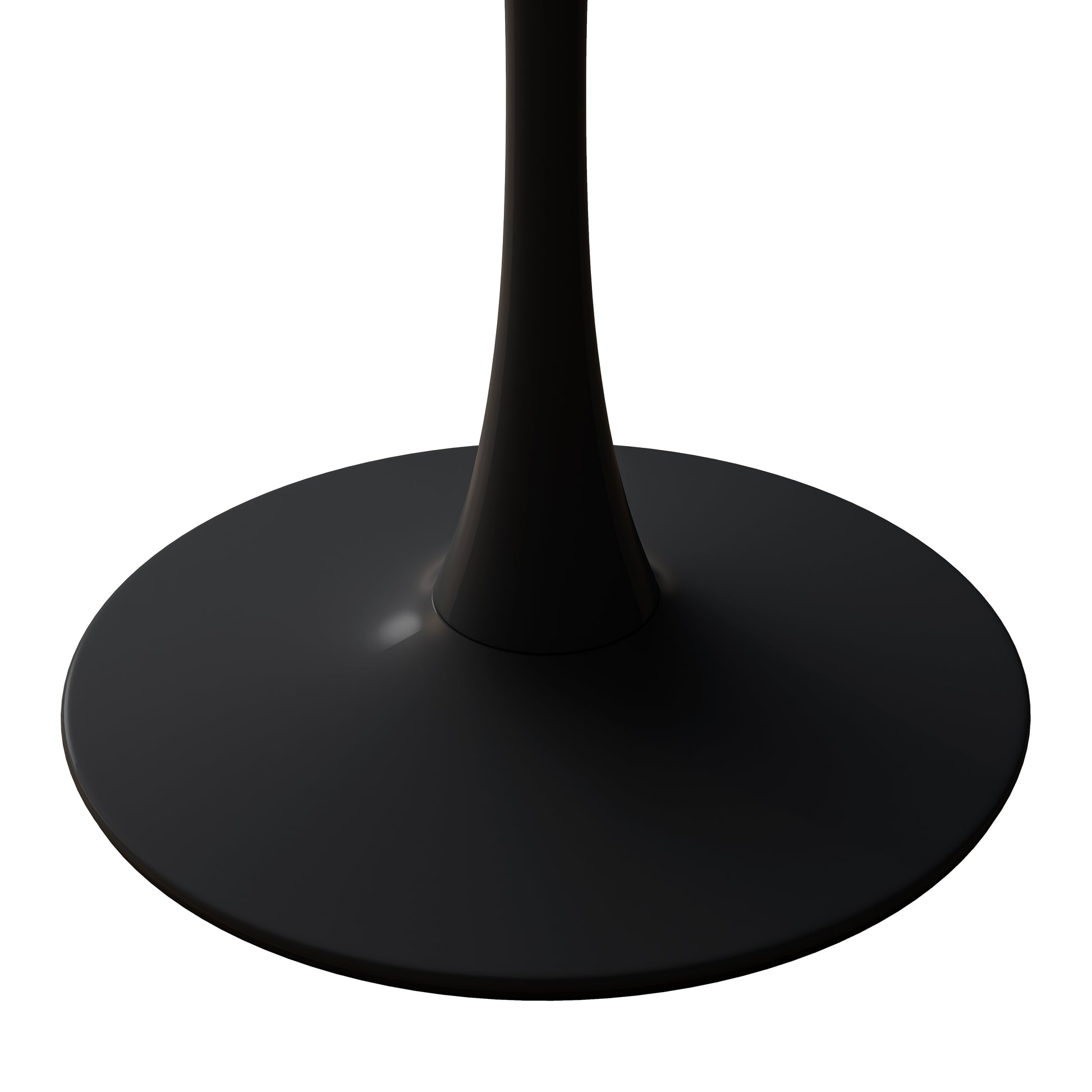 Black glossy tulip table base
