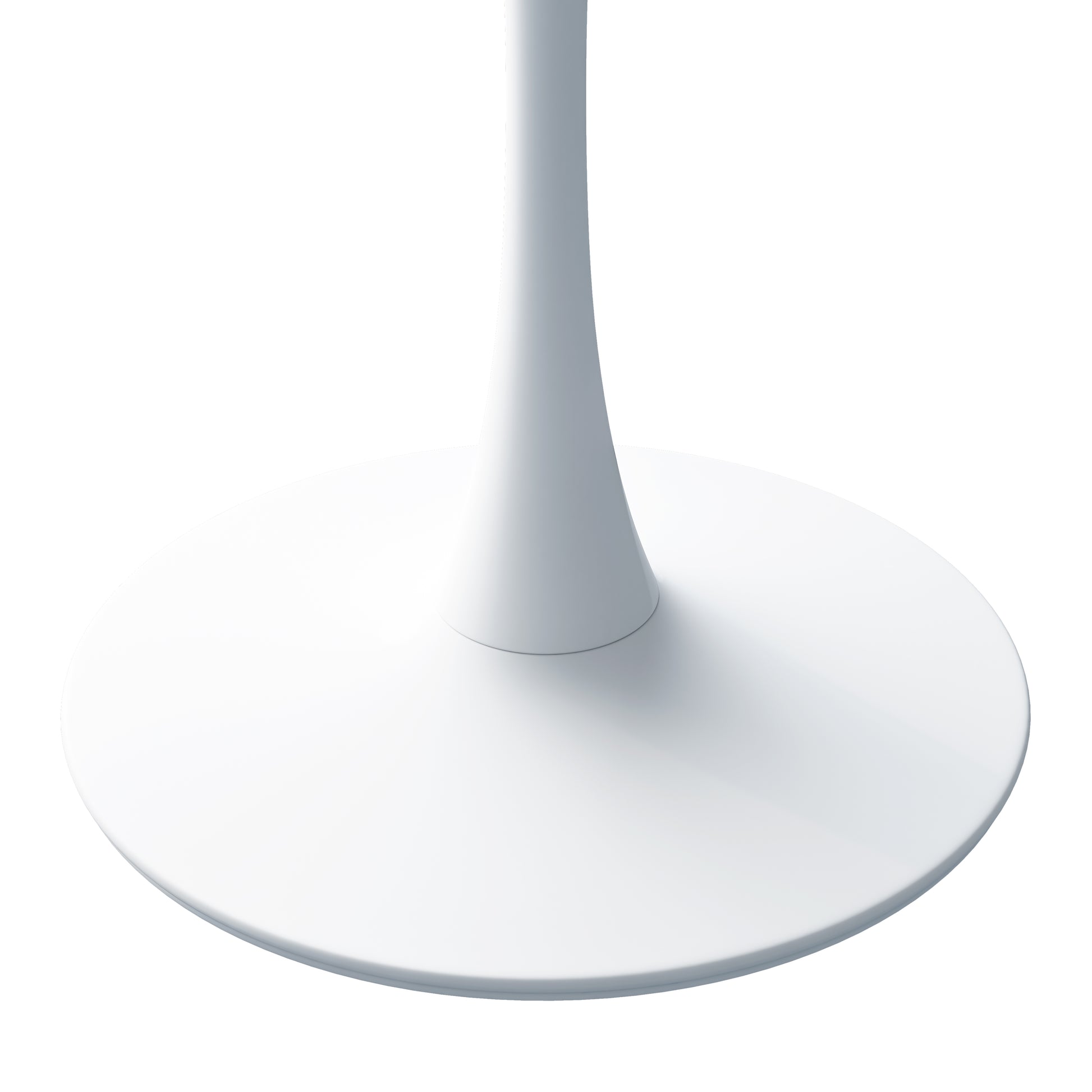 White pedestal base for modern furniture